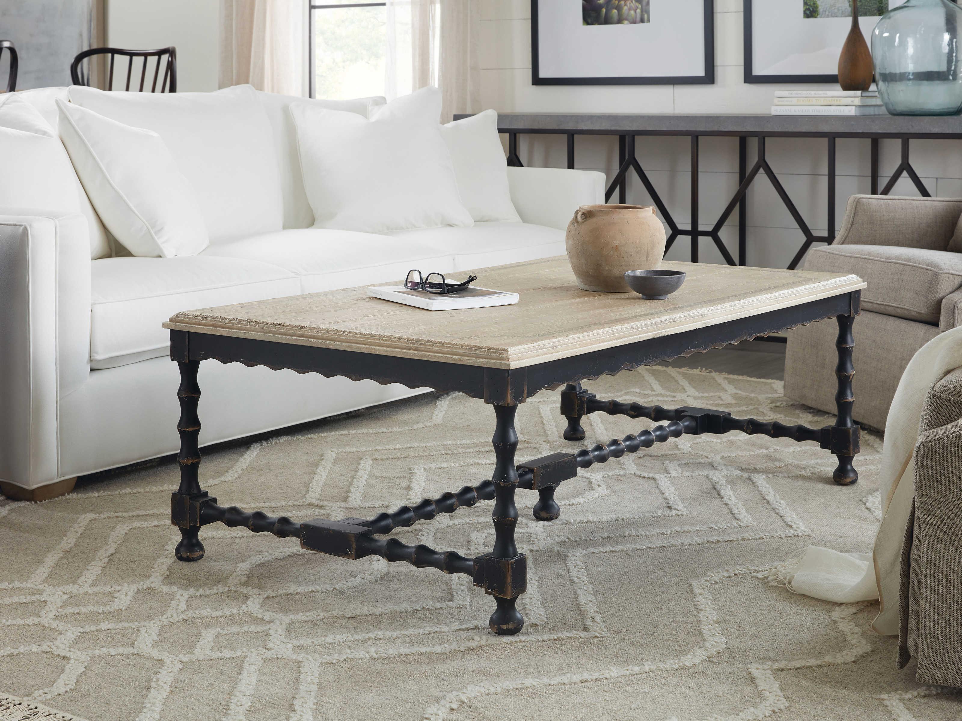 Hooker Furniture Ciao Bella Rectangular Wood Black Cocktail Table