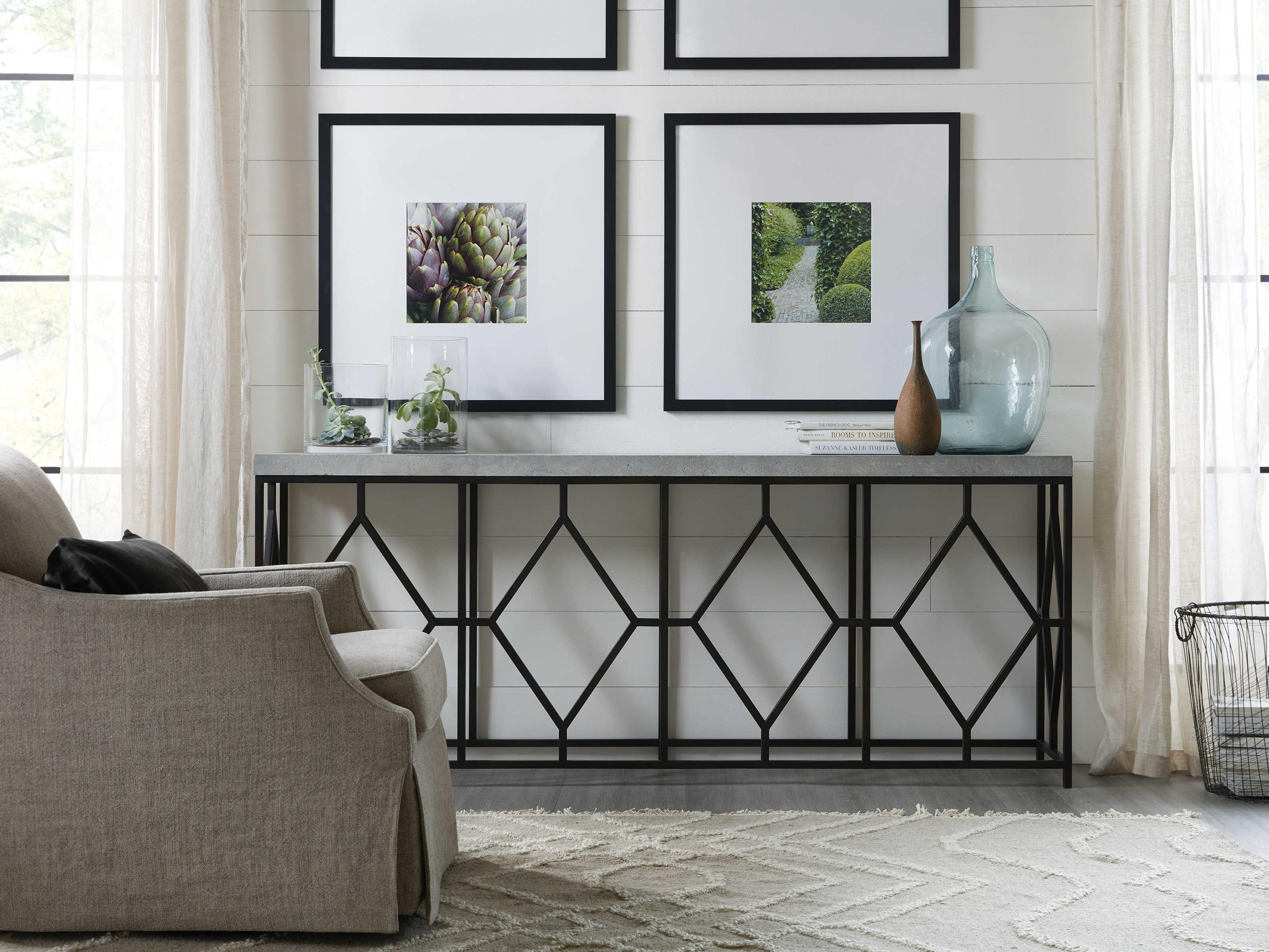 Luxecor Heritage Rectangular Gray Console Table