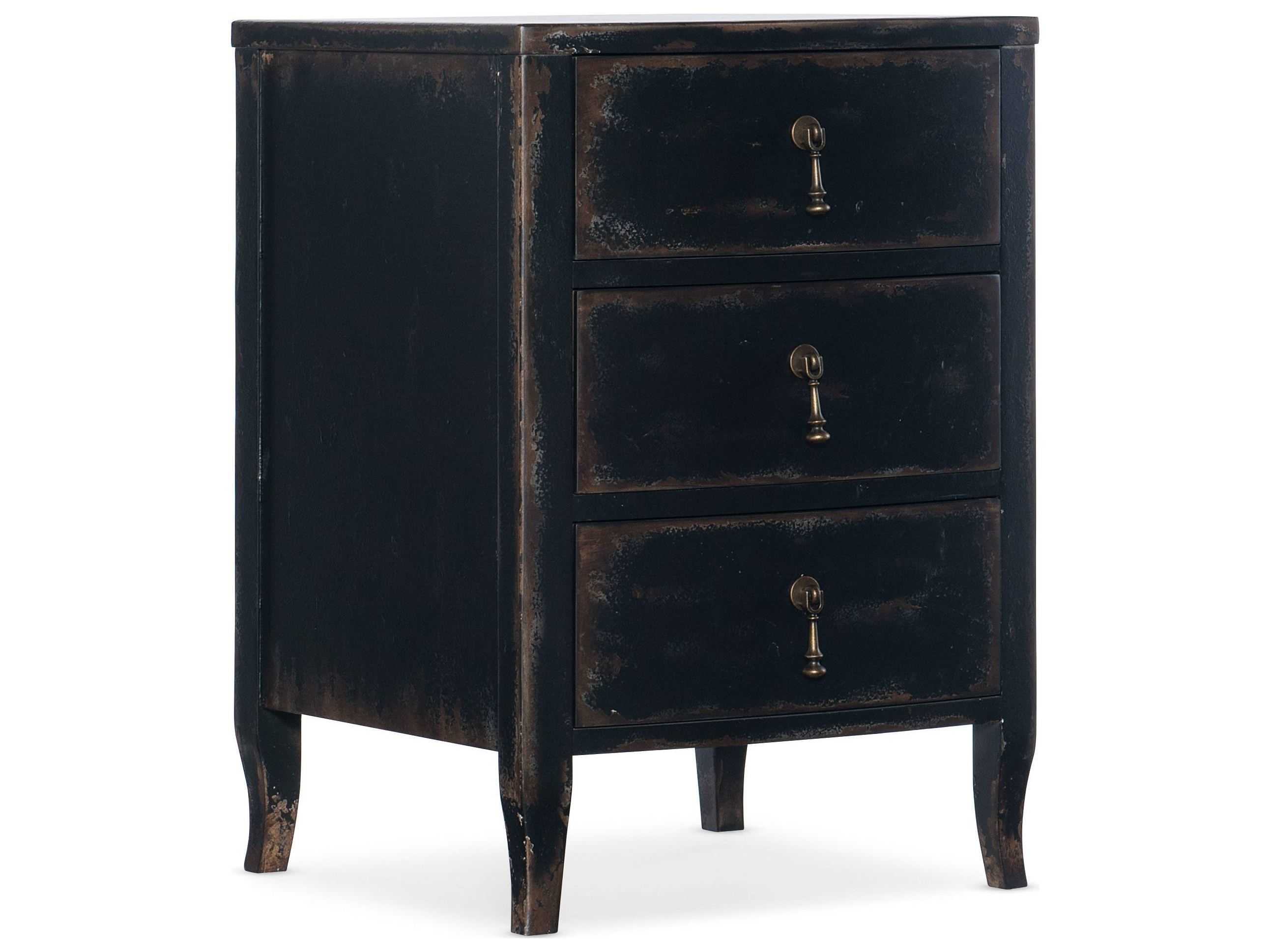 Luxecor Heritage 3-Drawers Hardwood Nightstand