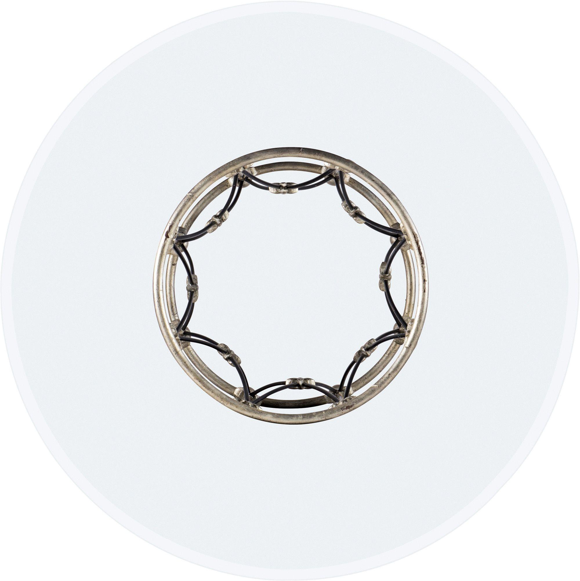 Hooker Furniture Sanctuary 2 Round Glass Silver Dining Table