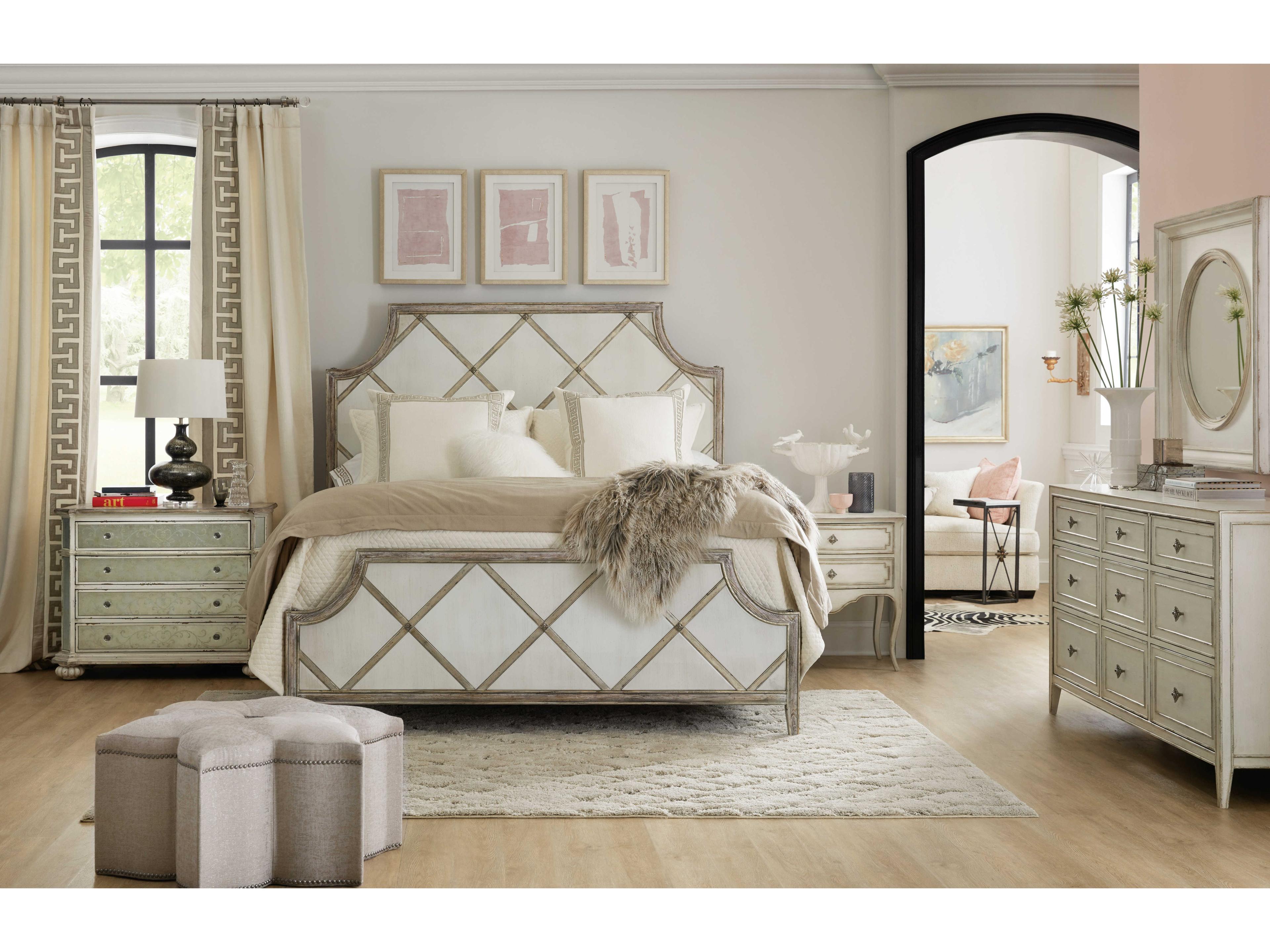 Hooker Furniture Sanctuary 2 Anastasie 9-Drawers White Hardwood Dresser