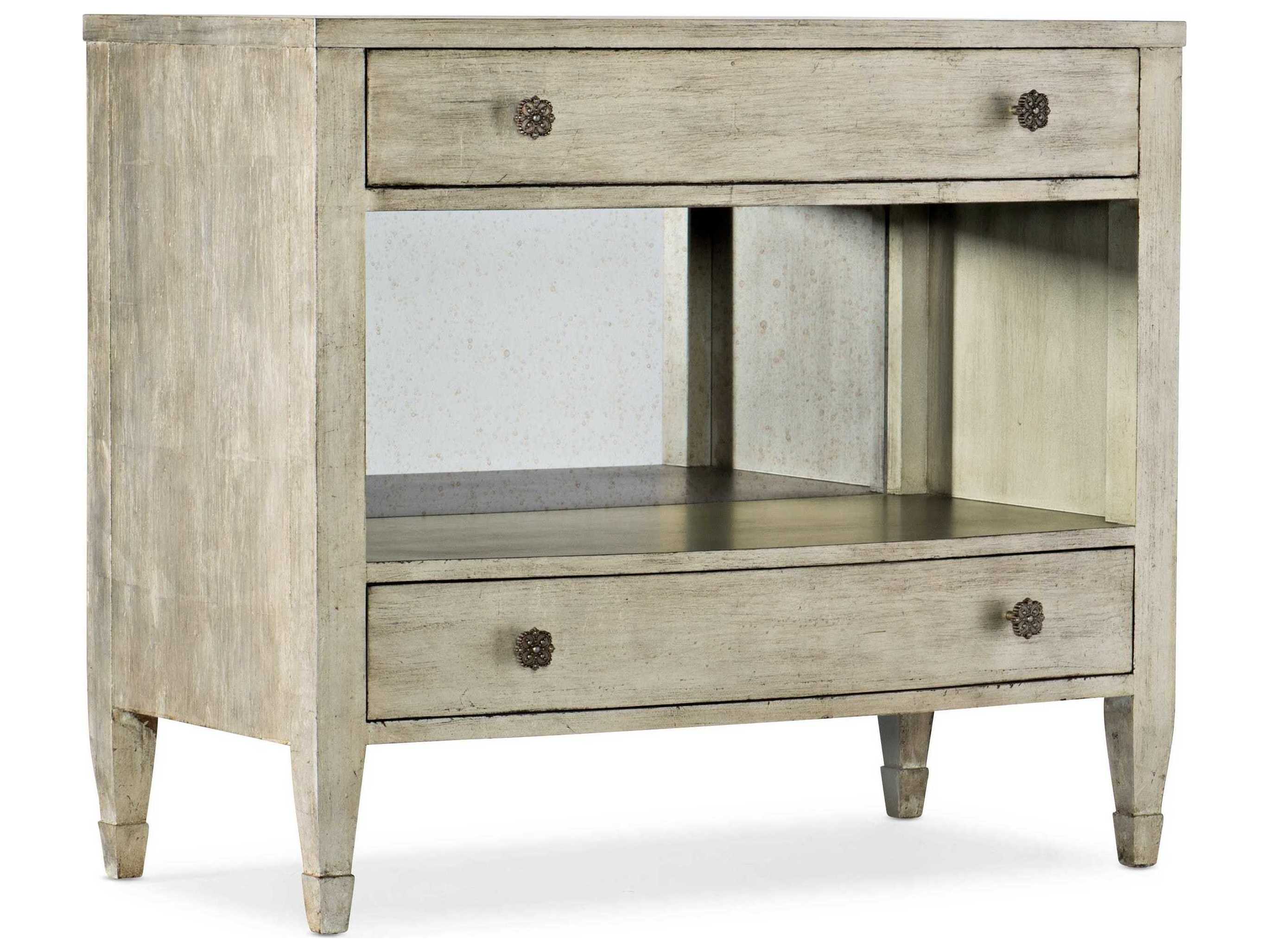 Hooker Furniture Sanctuary Gemme 2-Drawers Hardwood Nightstand