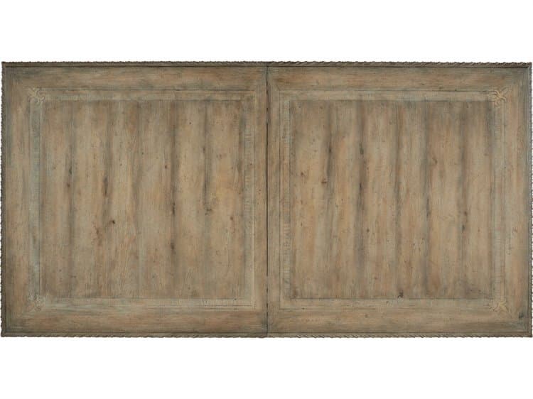 Hooker Furniture Castella Extendable Rectangular Wood Antique Slate Dining Table