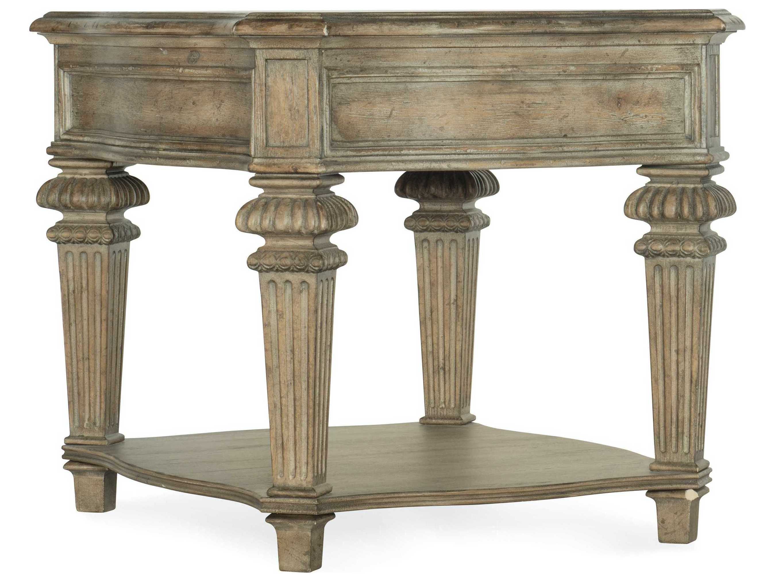 Hooker Furniture Castella Rectangular Wood Antique Slate End Table