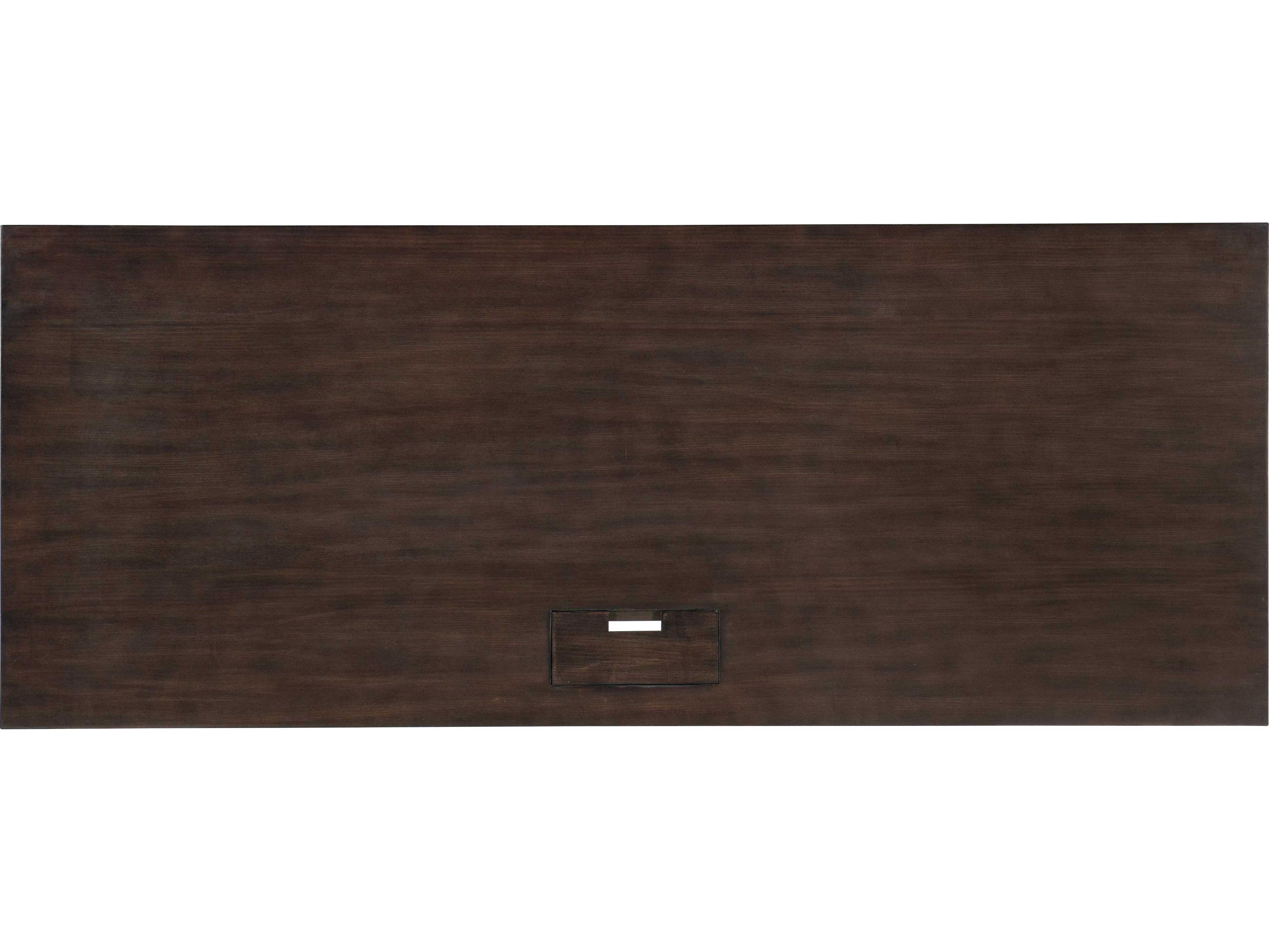 Hooker Furniture Work Your Way House Blend Dark Roast Brown Ash Wood Computer Desk