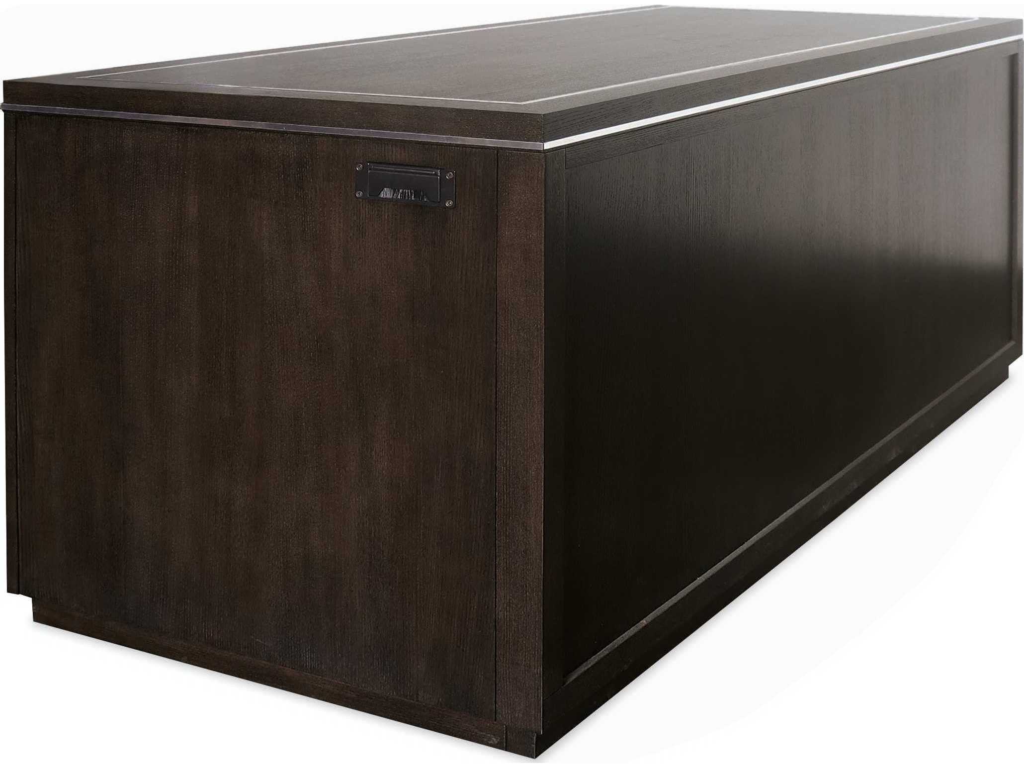 Hooker Furniture Work Your Way House Blend Junior Dark Wood Brown Ash Executive Desk