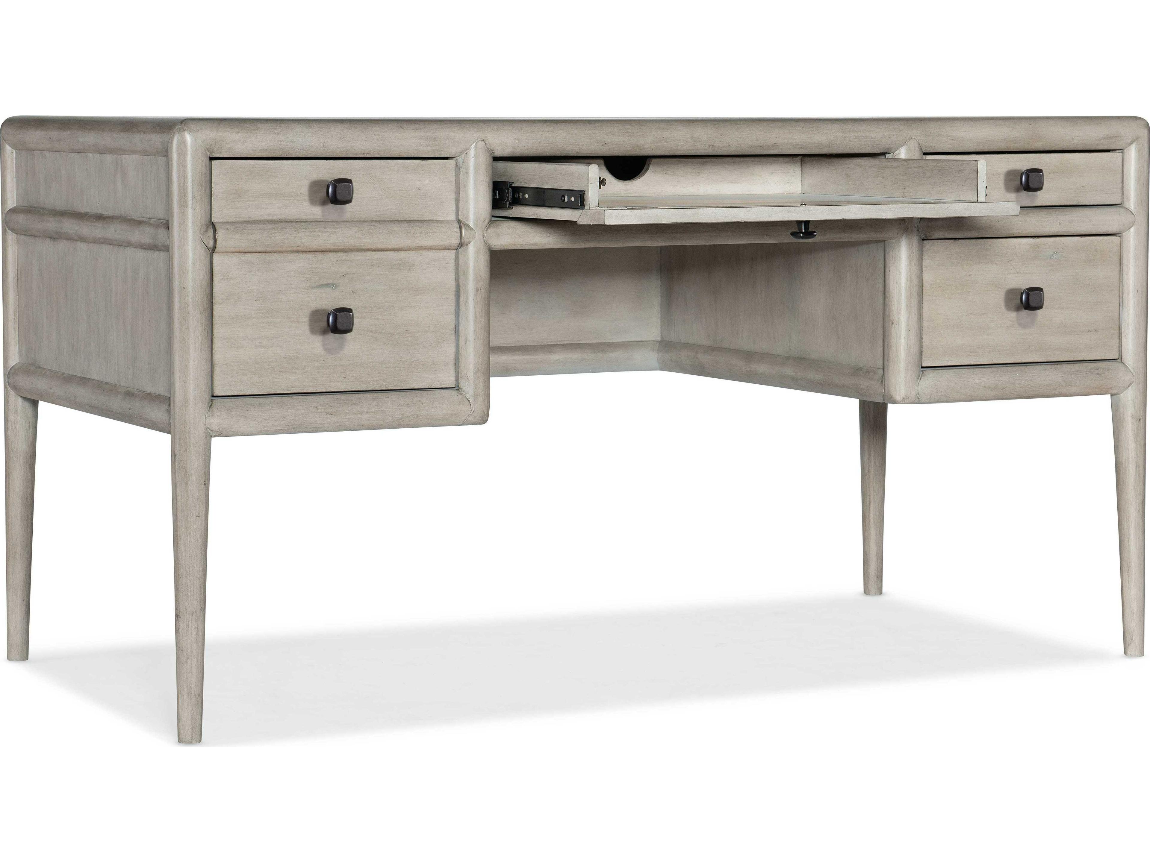 Hooker Furniture Work Your Way Burnham Grey Mink Alder Wood Writing Desk