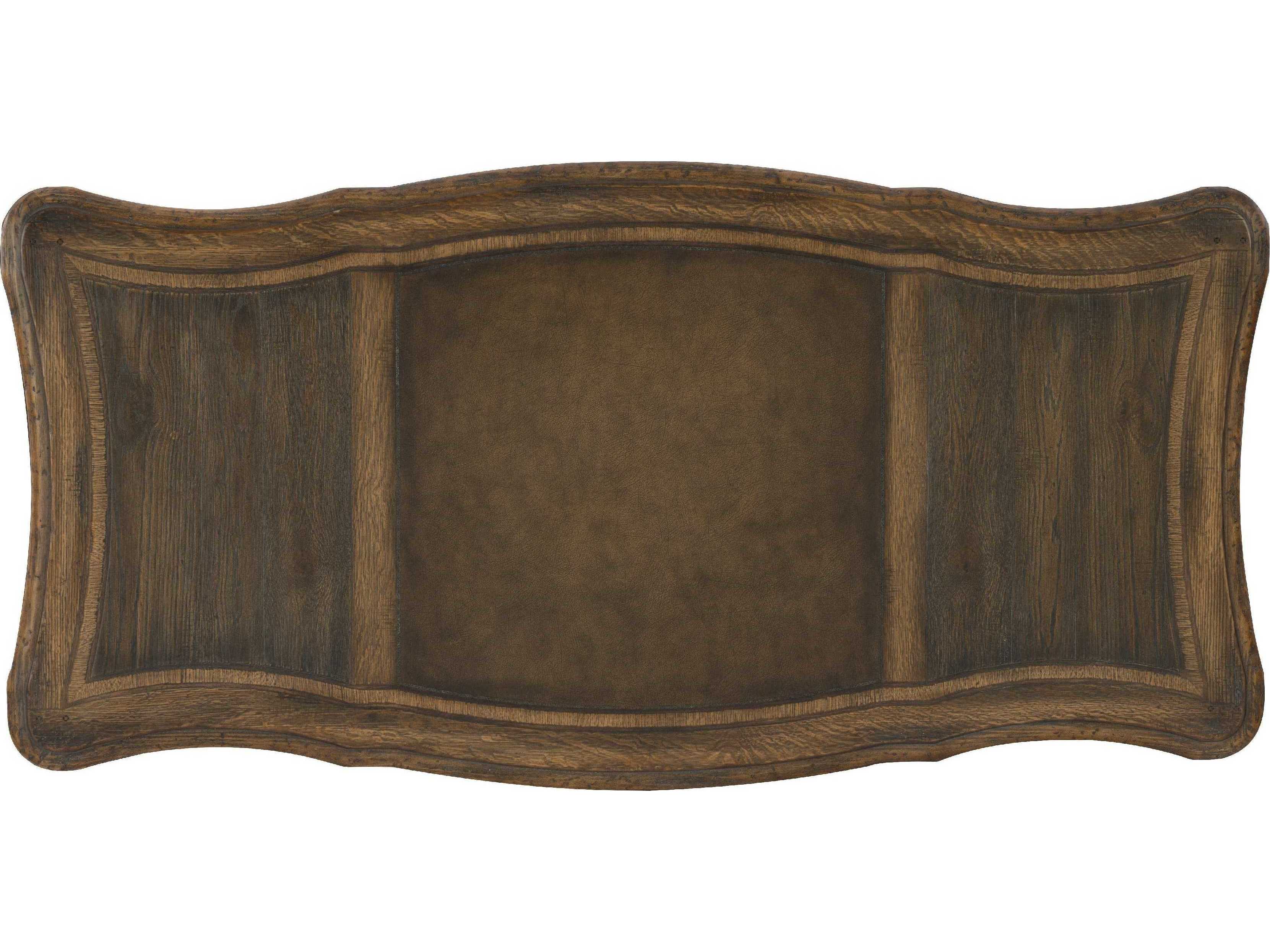 Luxecor Heritage St Hedwig Timeworn Saddle Brown Anthracite Black Hardwood Executive Desk