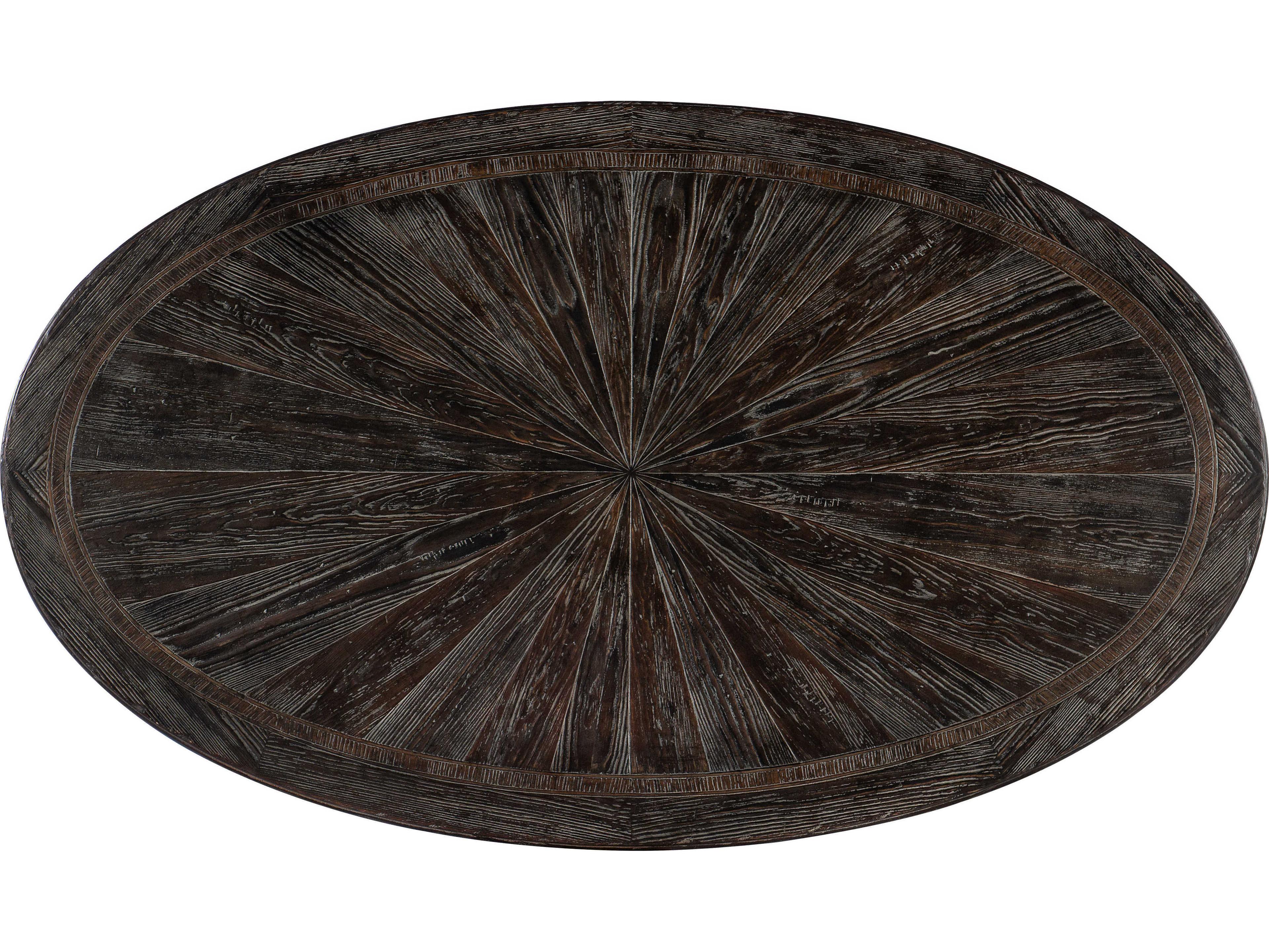 Luxecor Heritage Oval Wood Maduro Coffee Table