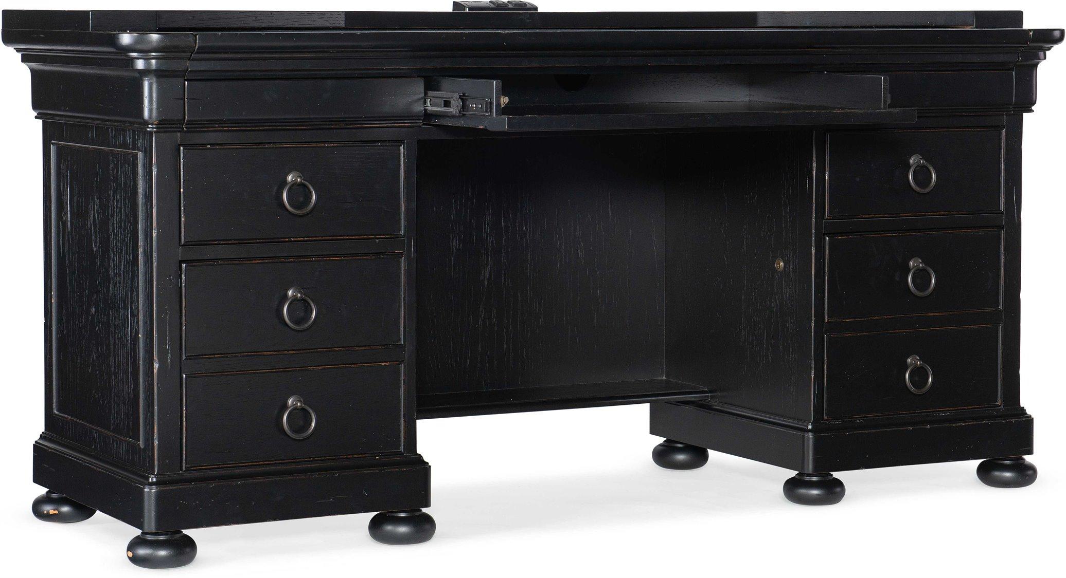 Luxecor Heritage Bristowe Black Credenza Desk
