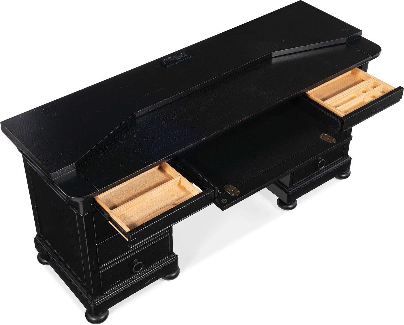 Luxecor Heritage Bristowe Black Credenza Desk