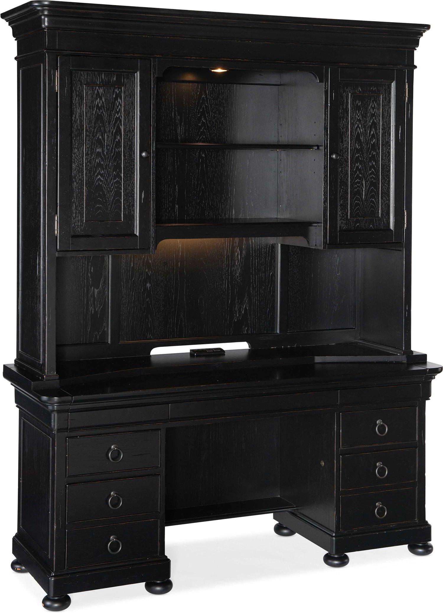 Luxecor Heritage Bristowe Black Credenza Desk