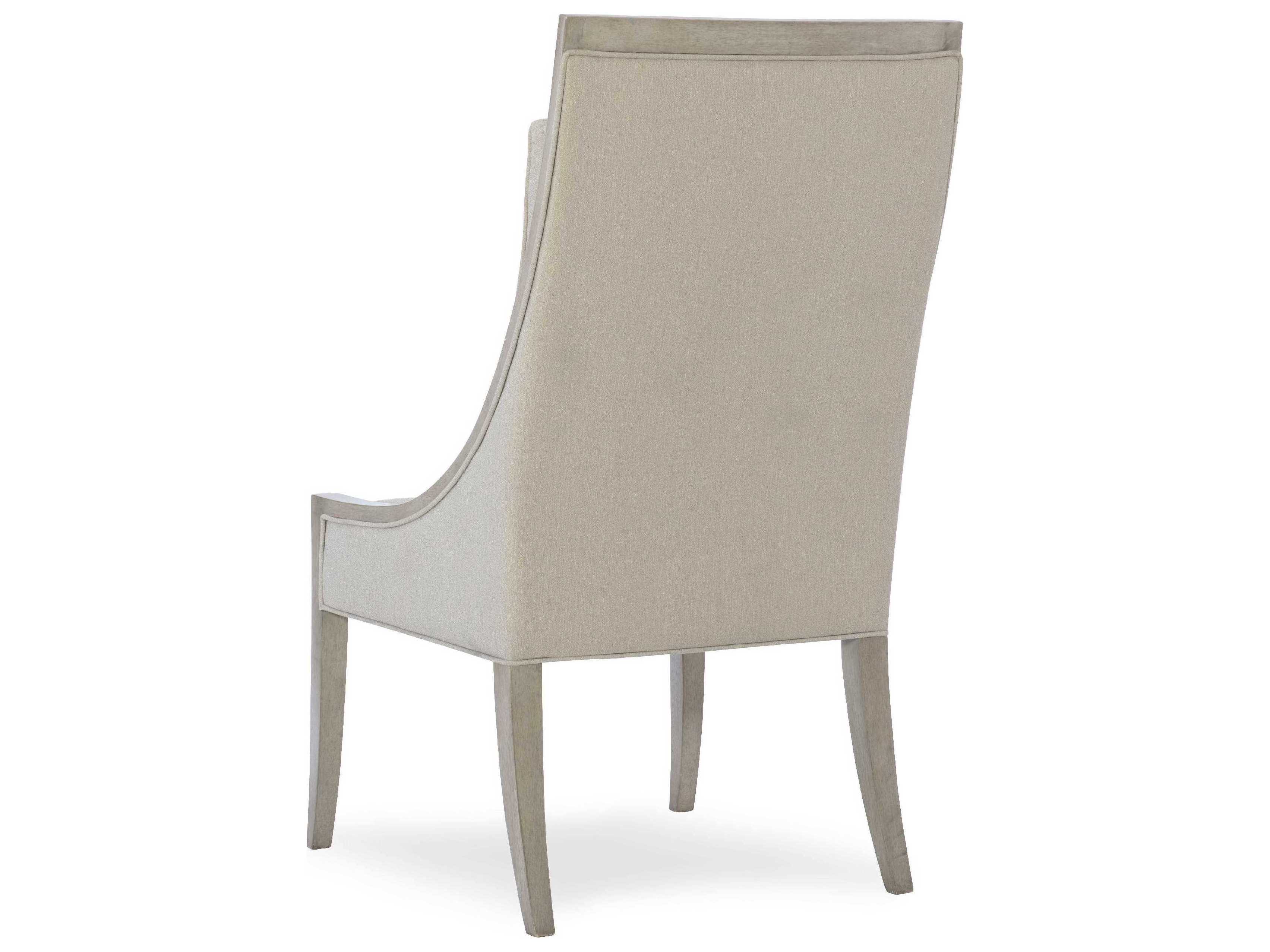 Hooker Furniture Elixir Rubberwood Gray Upholstered Side Dining Chair