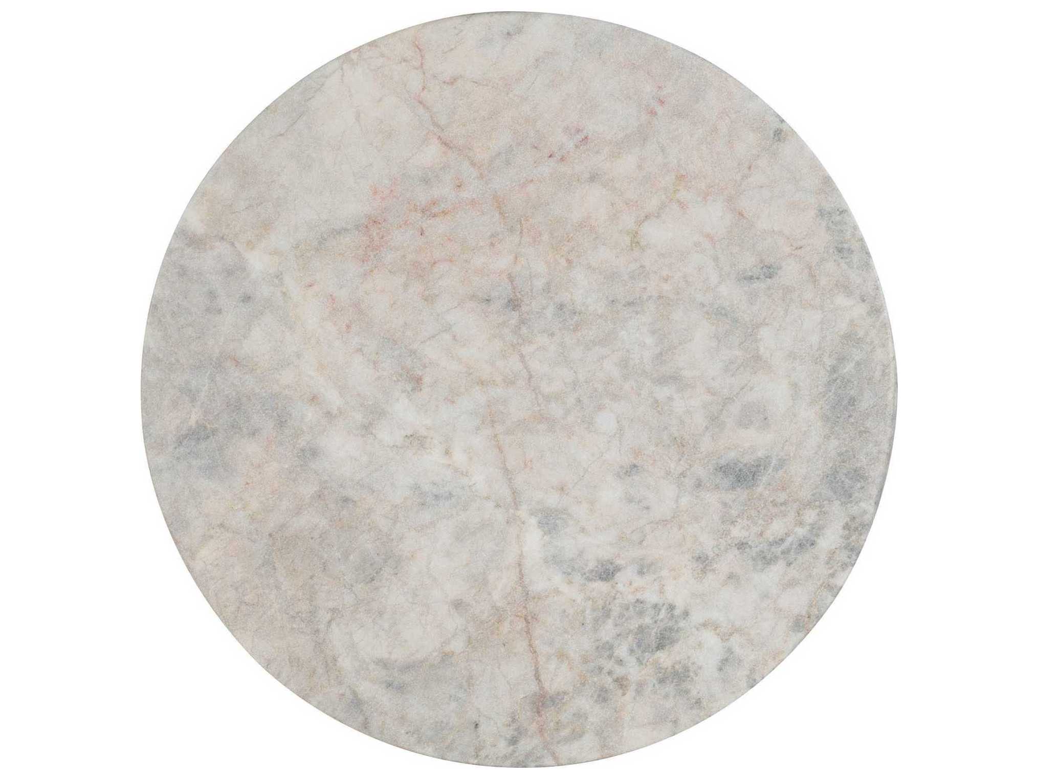 Hooker Furniture Surfrider Round Stone Brown End Table