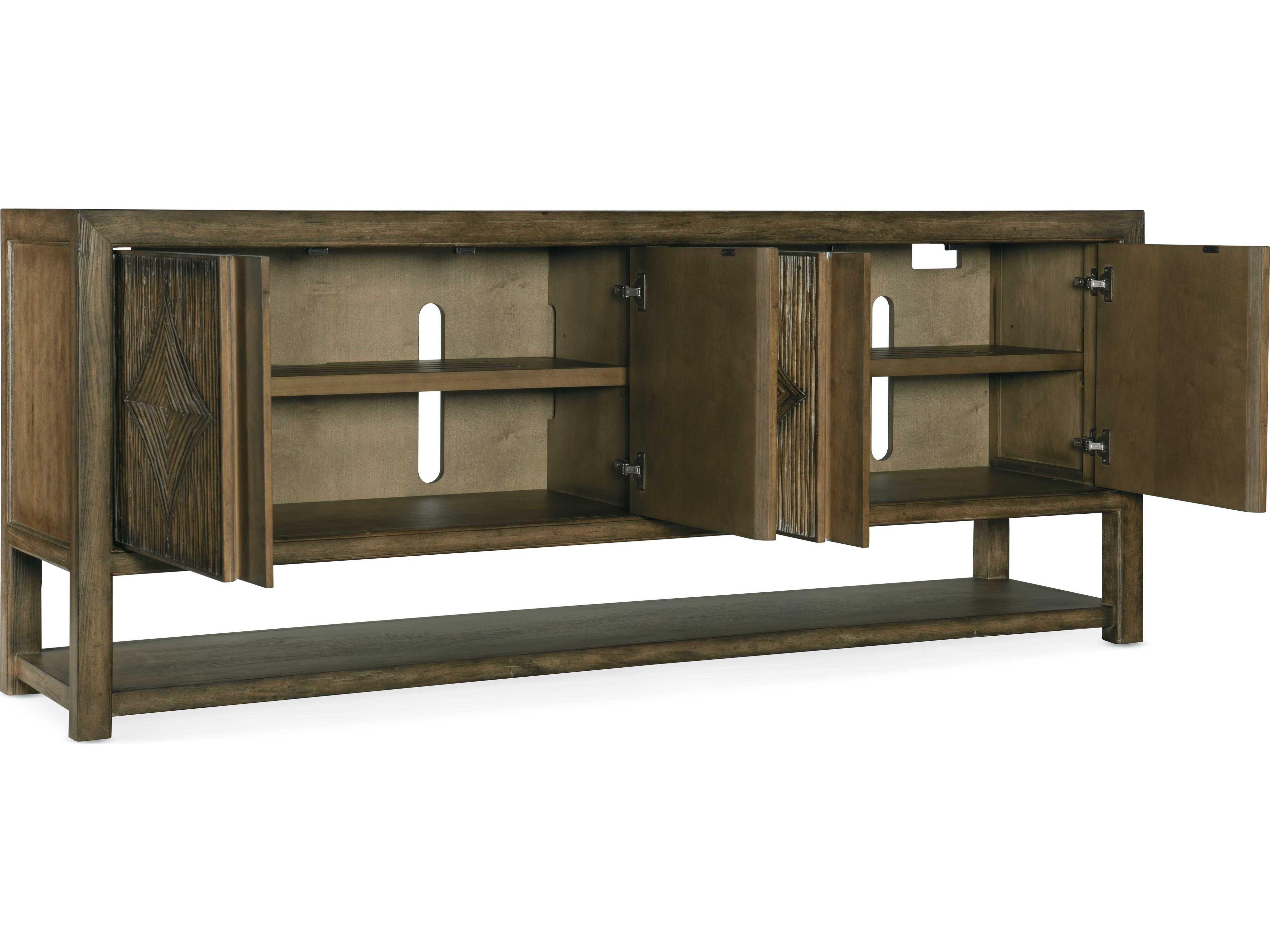 Hooker Furniture Sundance 80" Solid Wood Cliffside Media Console