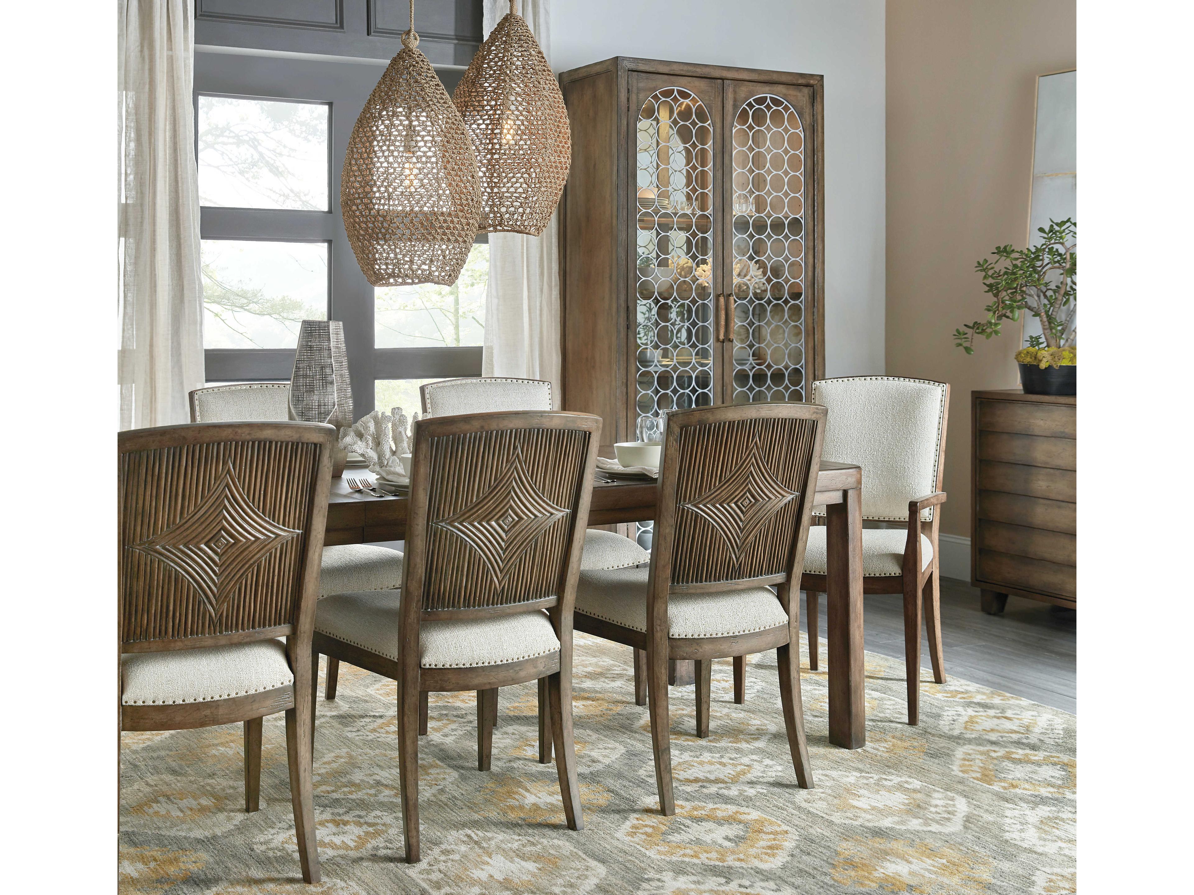 Hooker Furniture Sundance Extendable Rectangular Wood Cliffside Dining Table