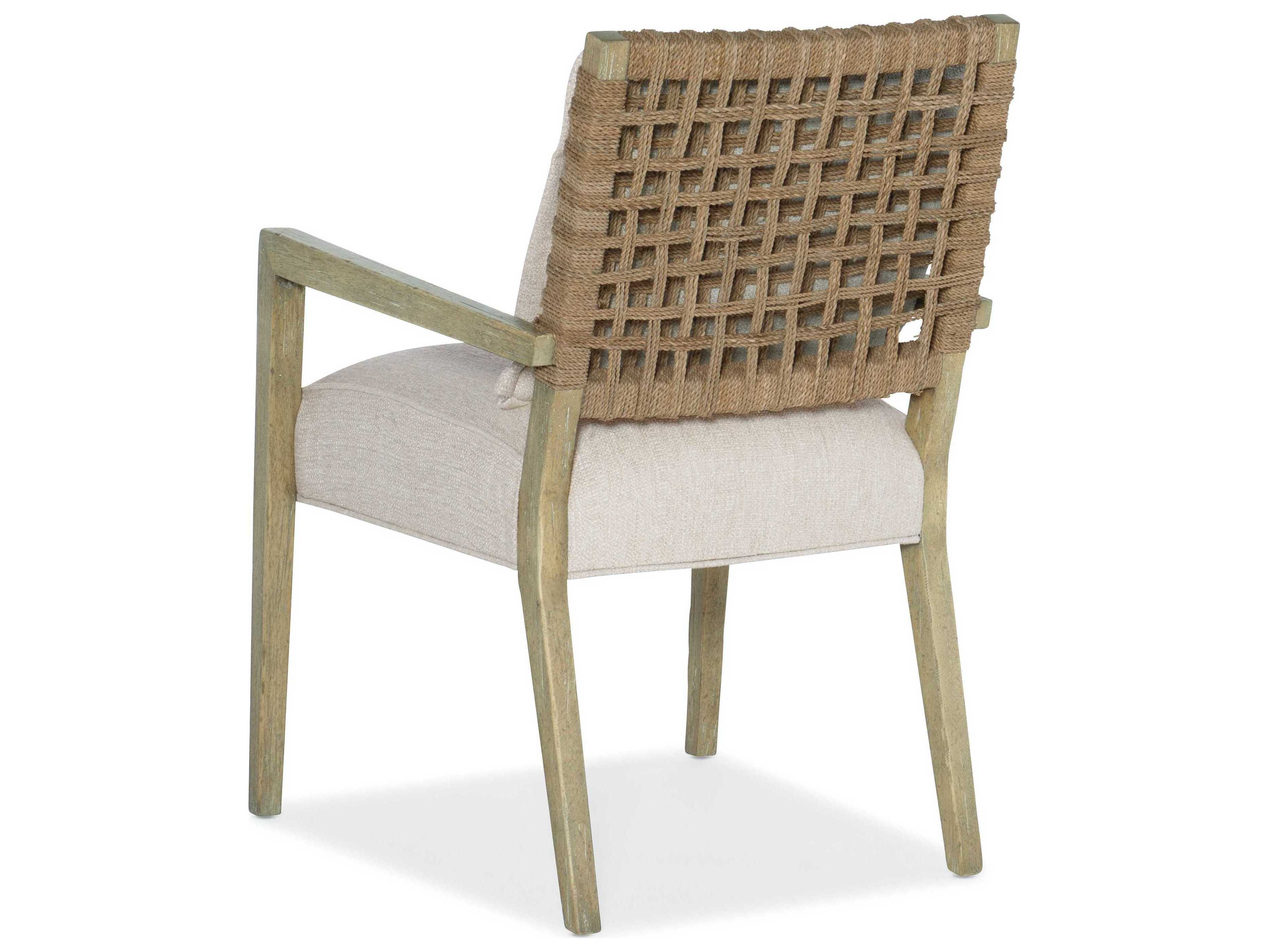 Hooker Furniture Surfrider Beige Upholstered Arm Dining Chair
