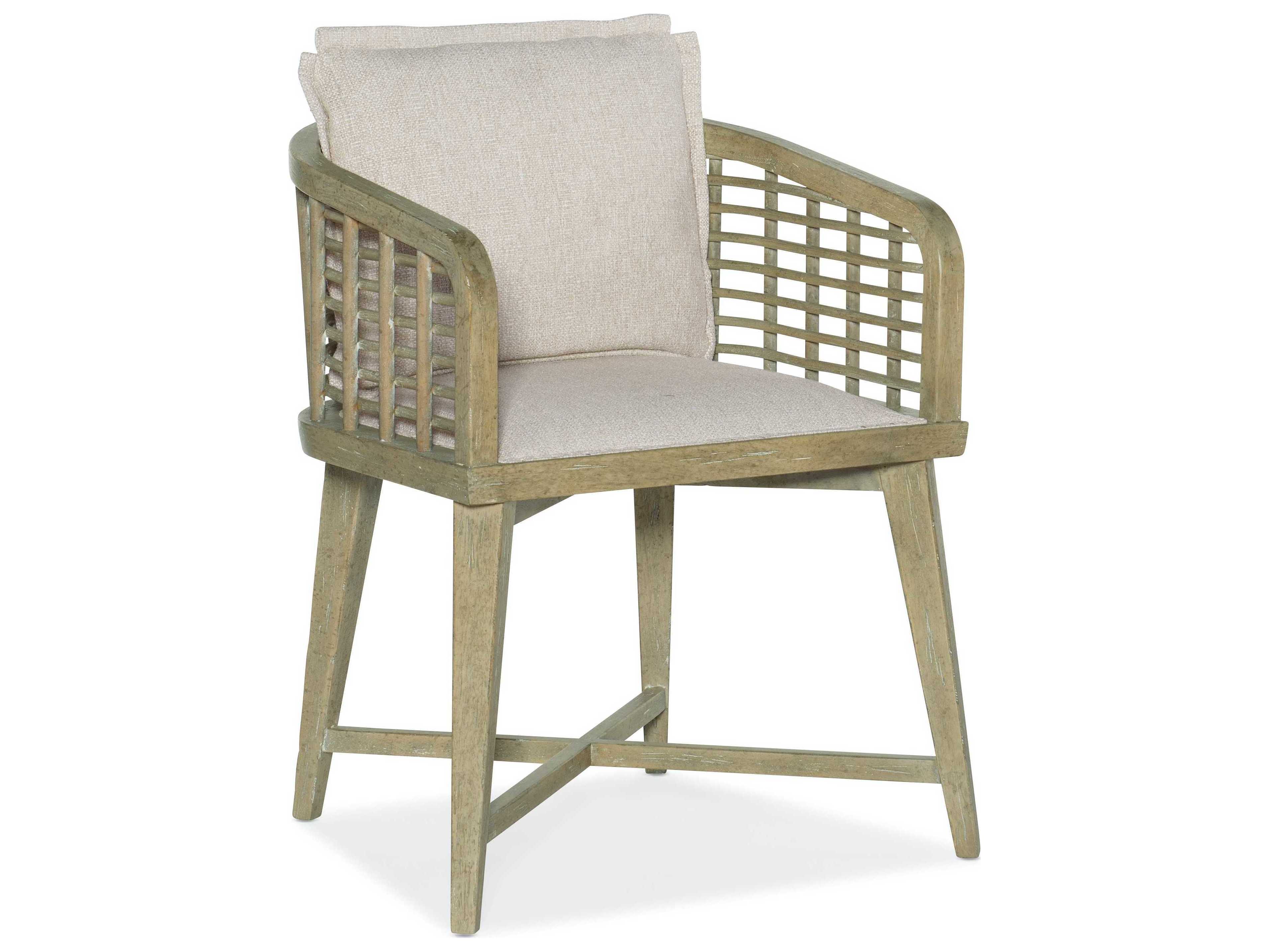 Hooker Furniture Surfrider Beige Upholstered Arm Dining Chair