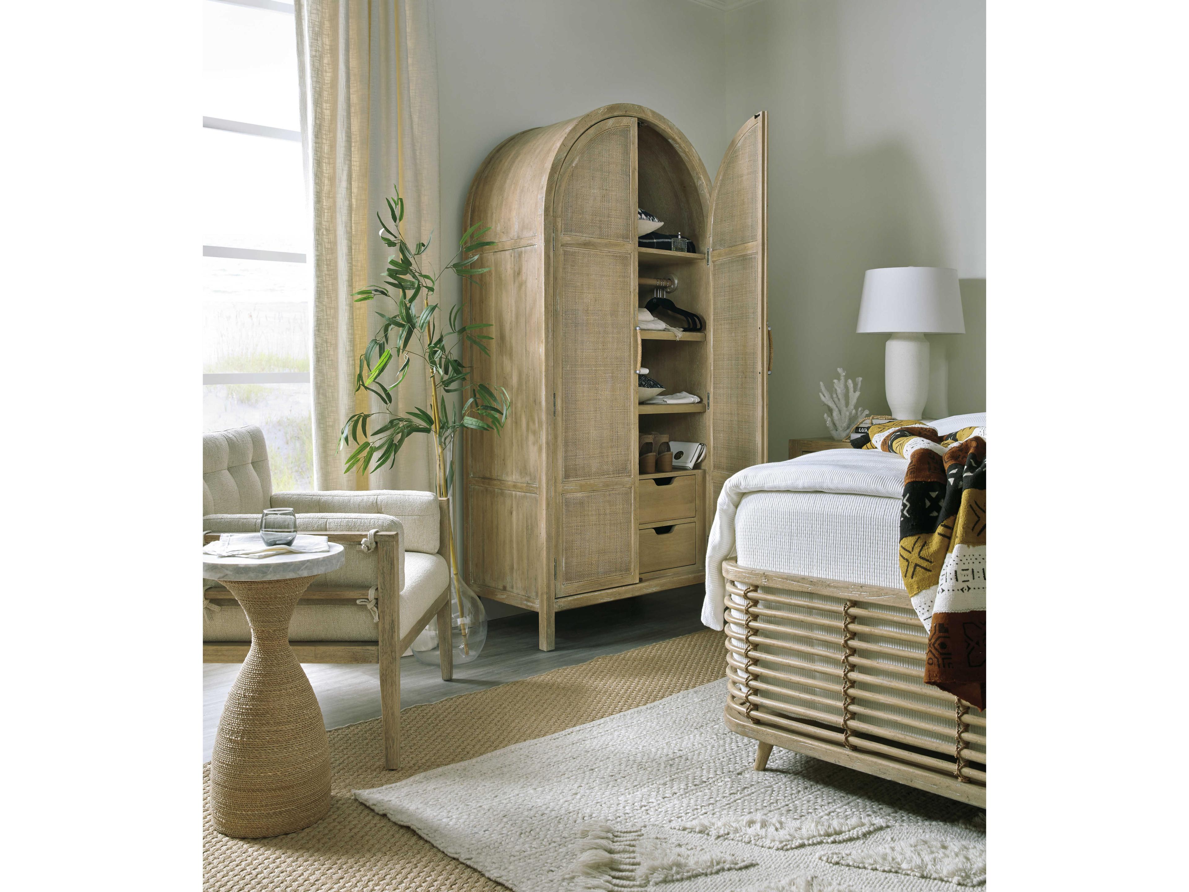 Hooker Furniture Surfrider Driftwood Beige Wardrobe Armoire
