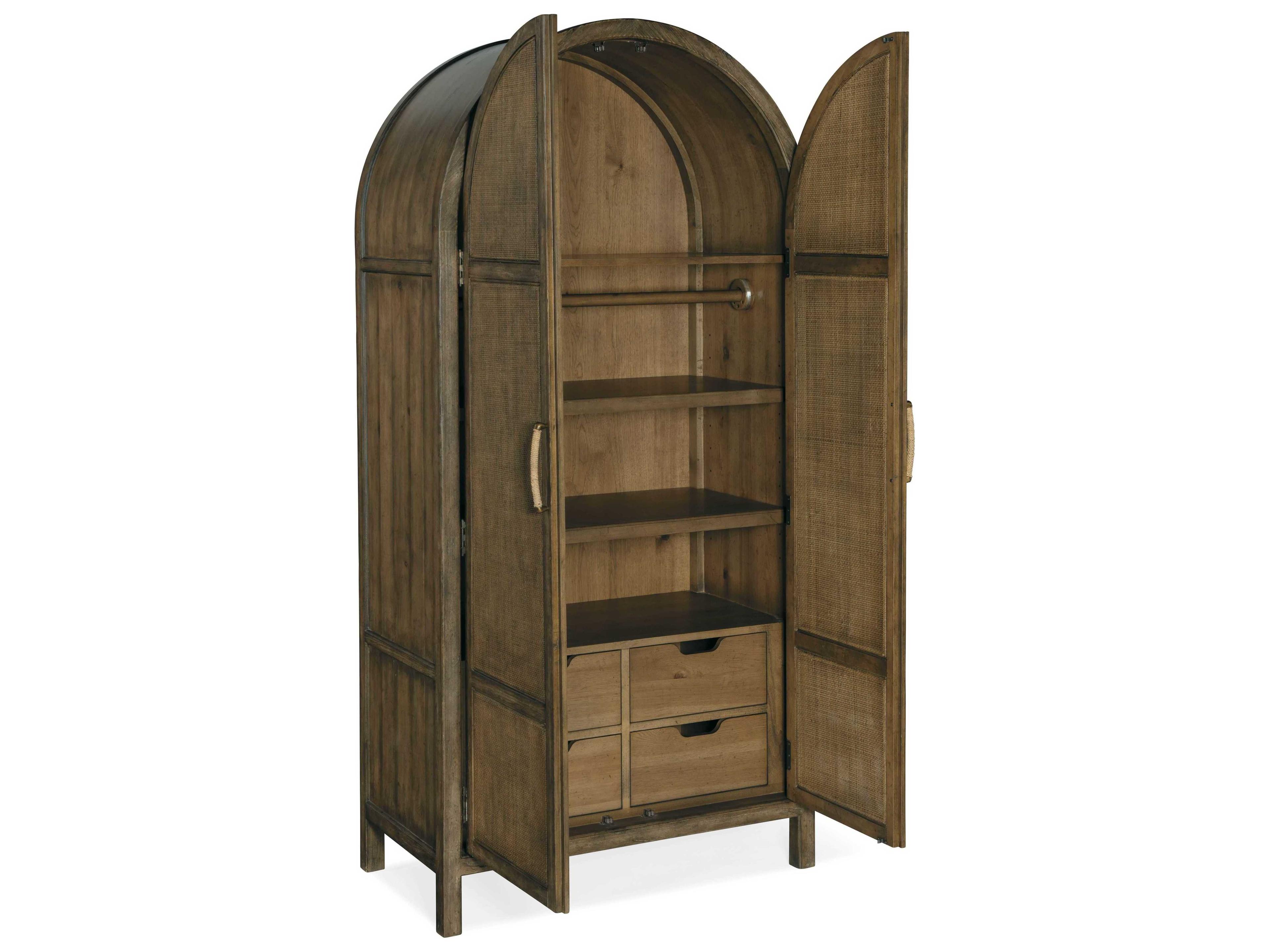 Luxecor Heritage Cliffside Brown Wardrobe Armoire