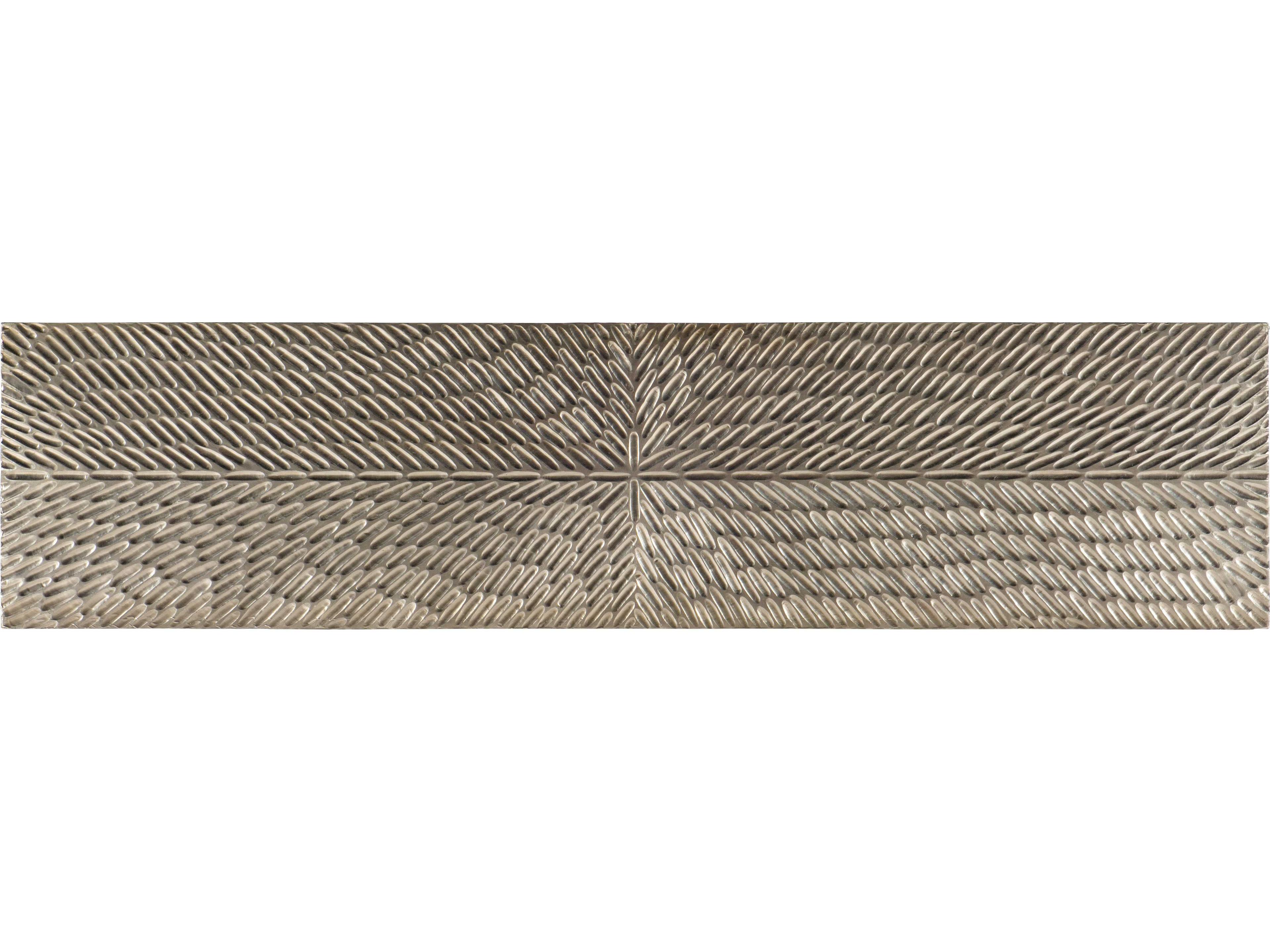 Luxecor Tivoli Rectangular Metal Silver Console Table