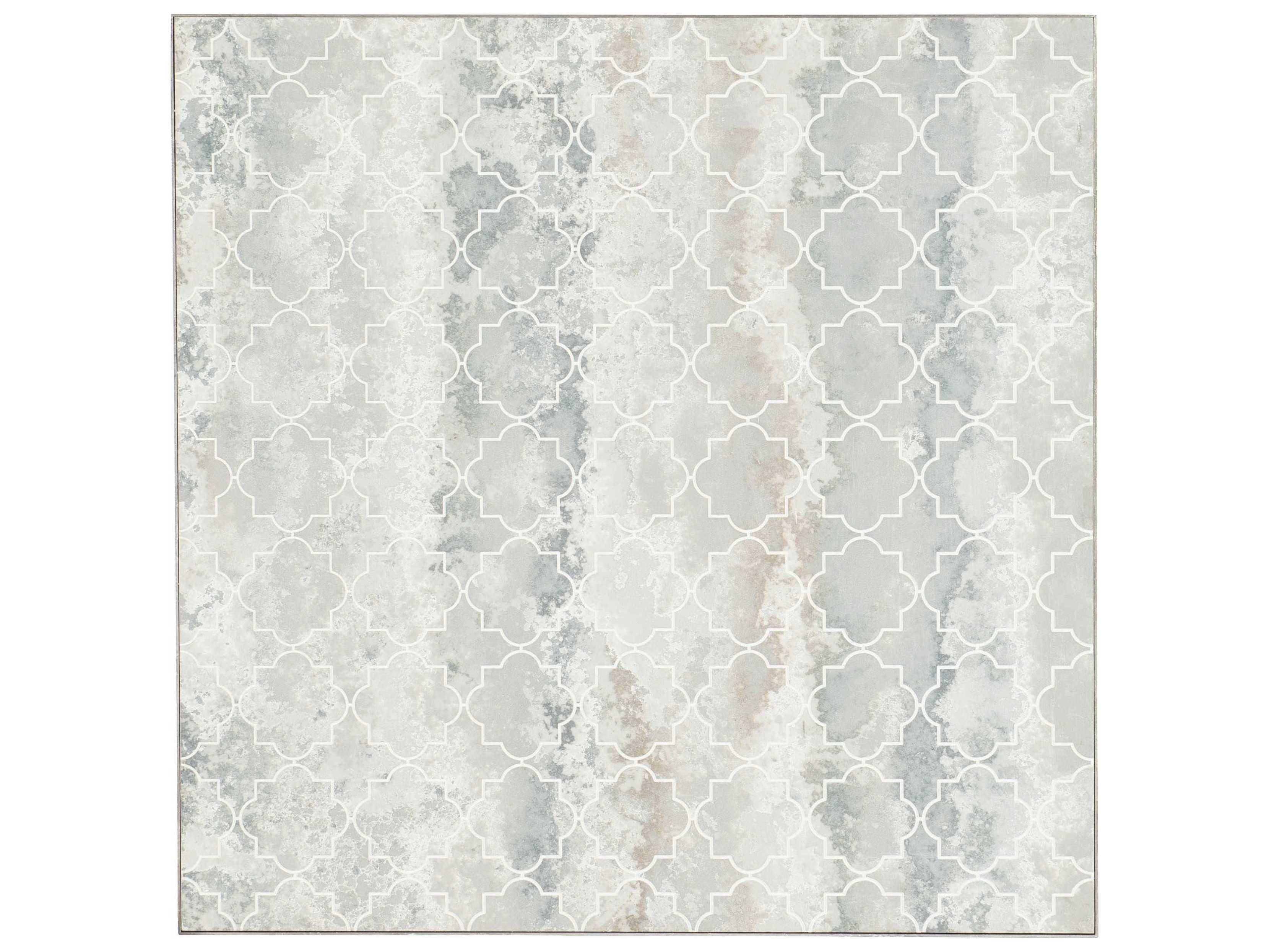 Hooker Furniture Alfresco Lapilli Carved Top Square Silver Cocktail Table