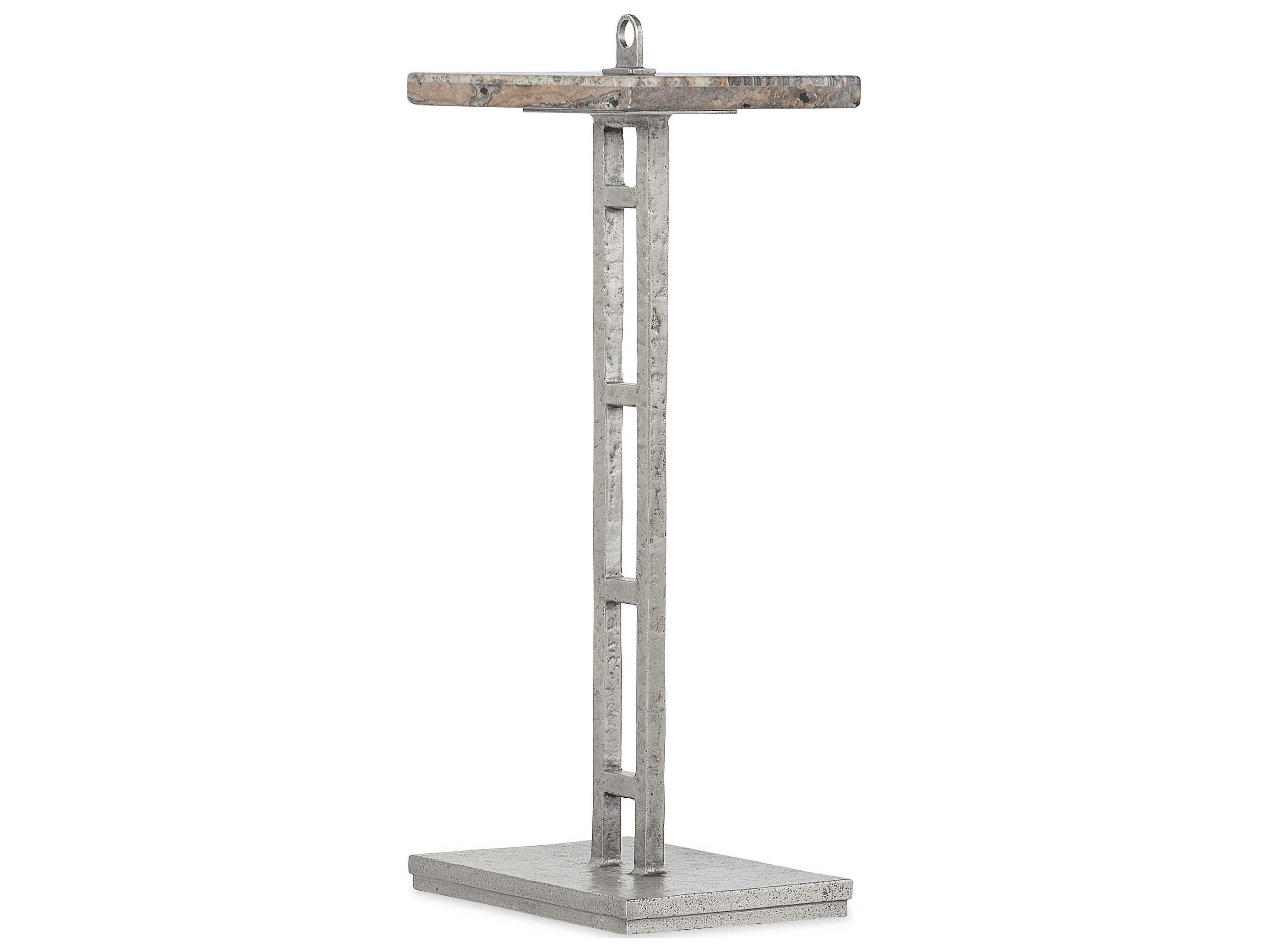 Hooker Furniture Chapman Rectangular Stone Silver End Table