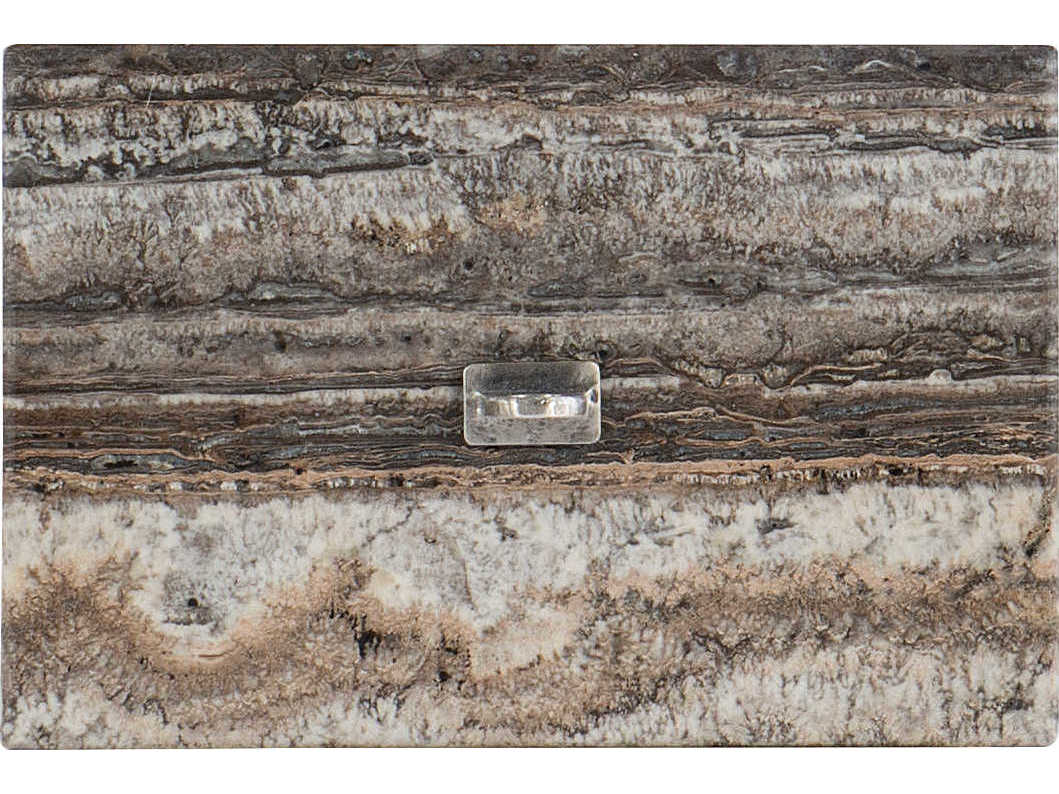 Hooker Furniture Chapman Rectangular Stone Silver End Table