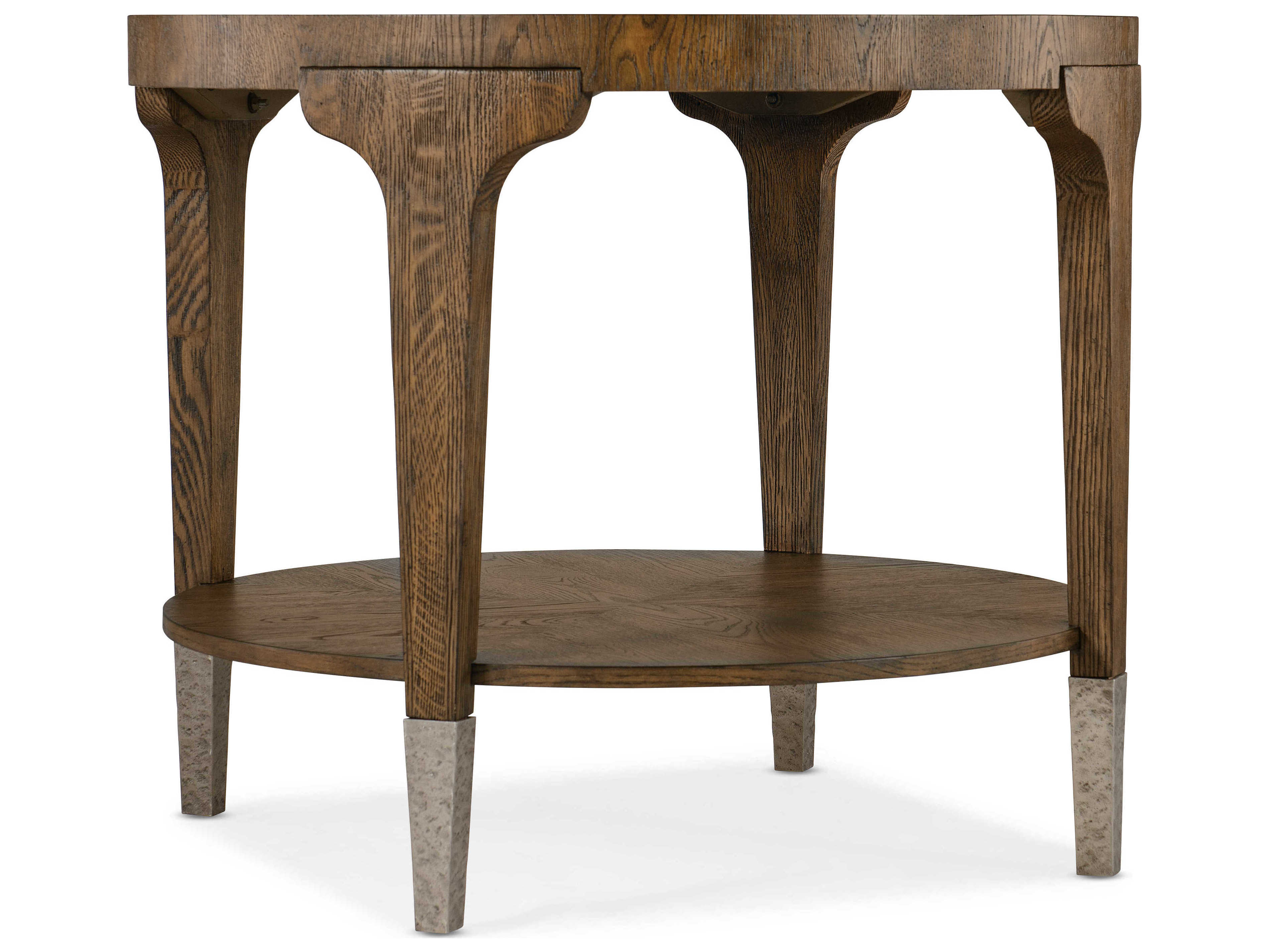 Hooker Furniture Chapman Round Wood Sorrel End Table