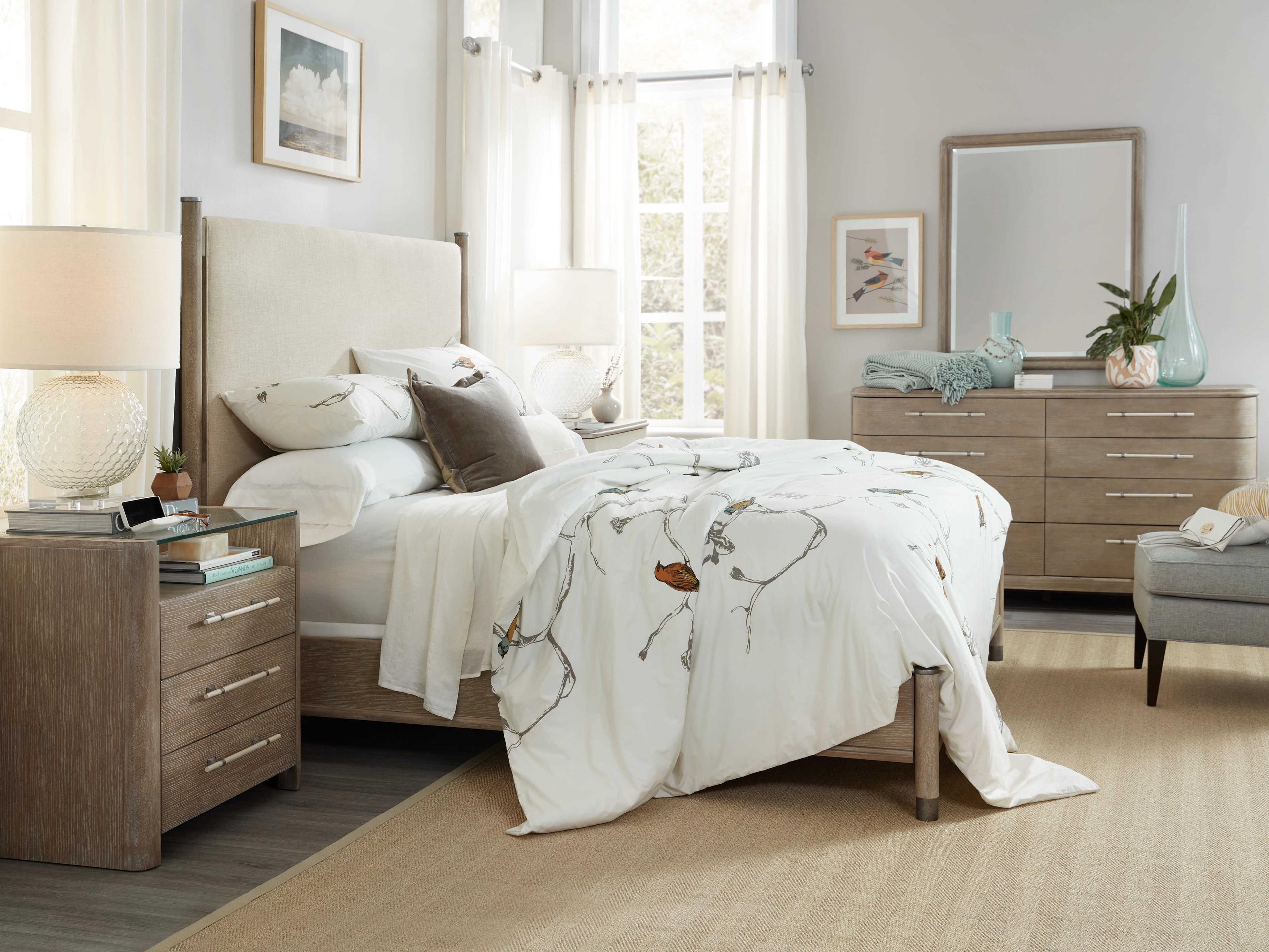 Luxecor Heritage 8-Drawers Gray Rubberwood Double Dresser