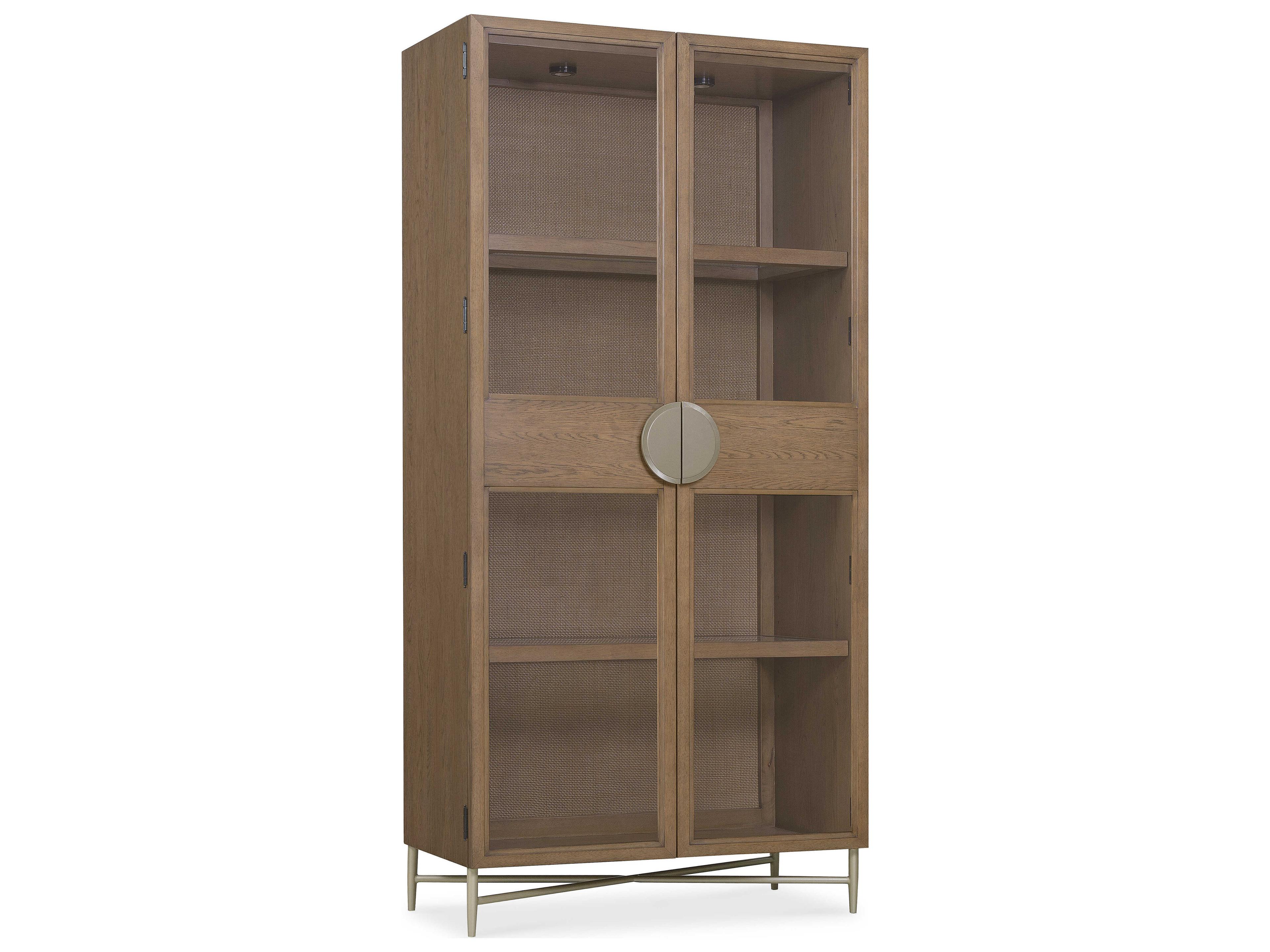 Hooker Furniture Sonnet Oak Wood Display Cabinet