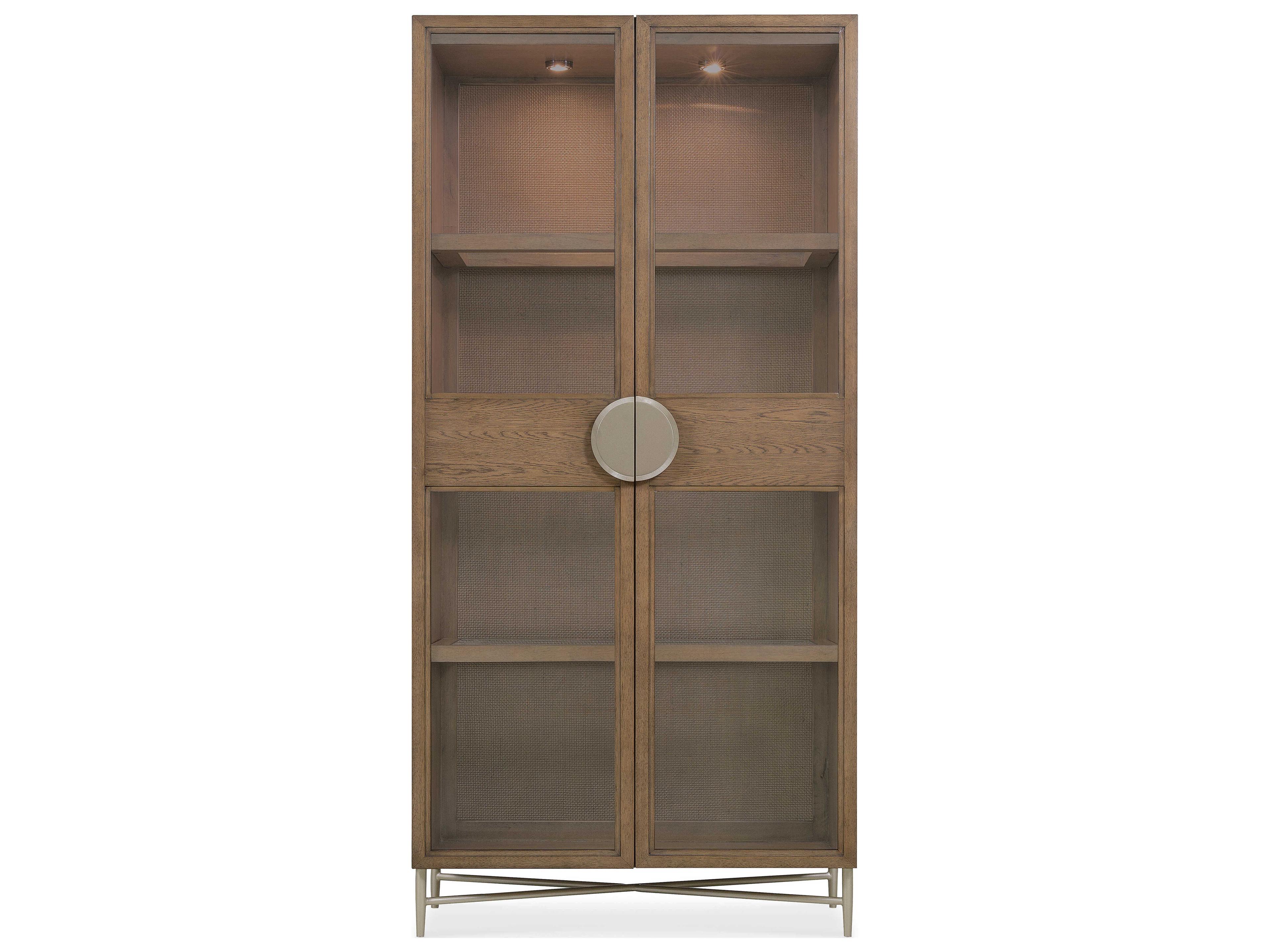 Hooker Furniture Sonnet Oak Wood Display Cabinet