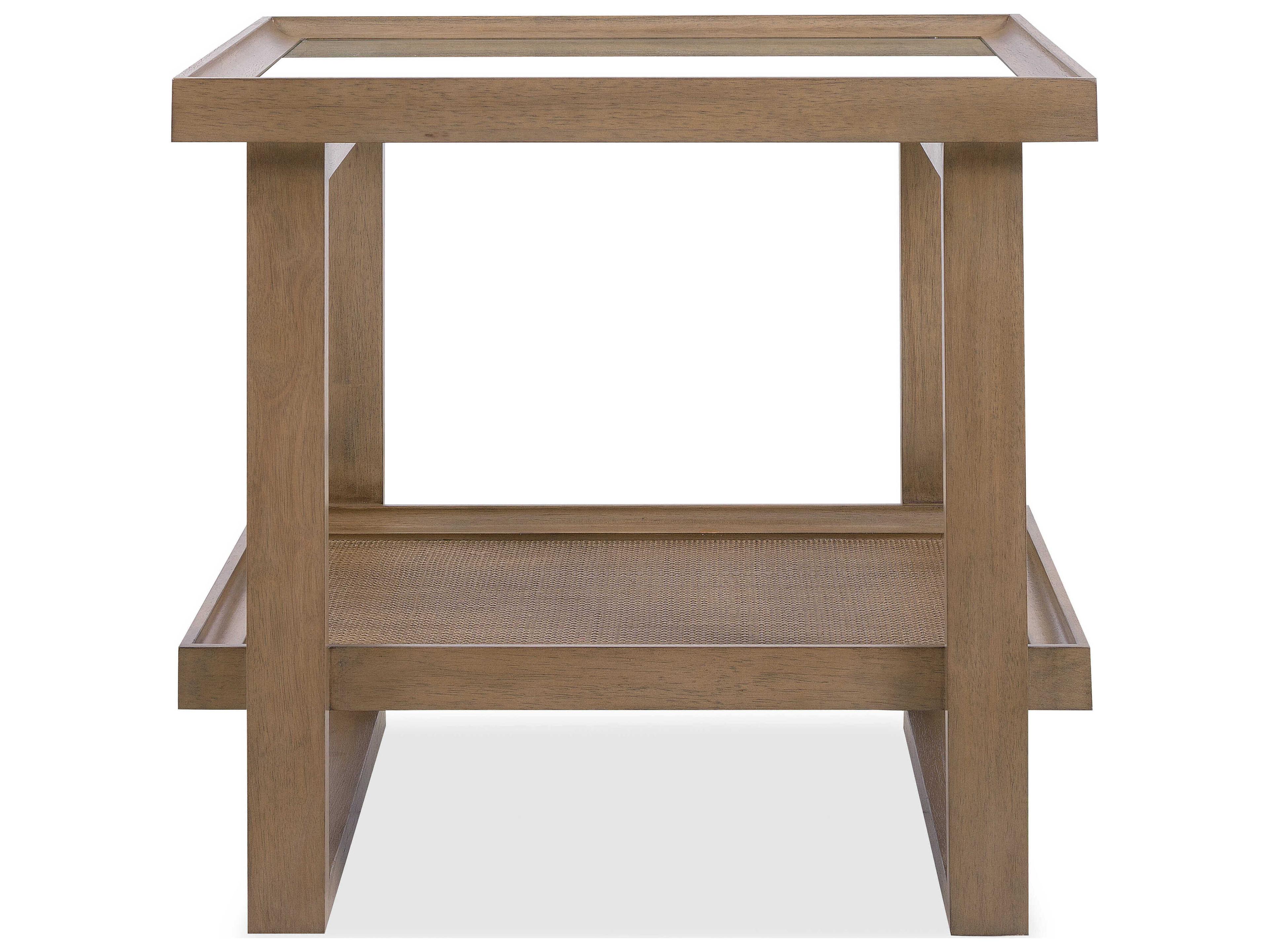 Hooker Furniture Sonnet Square Glass End Table