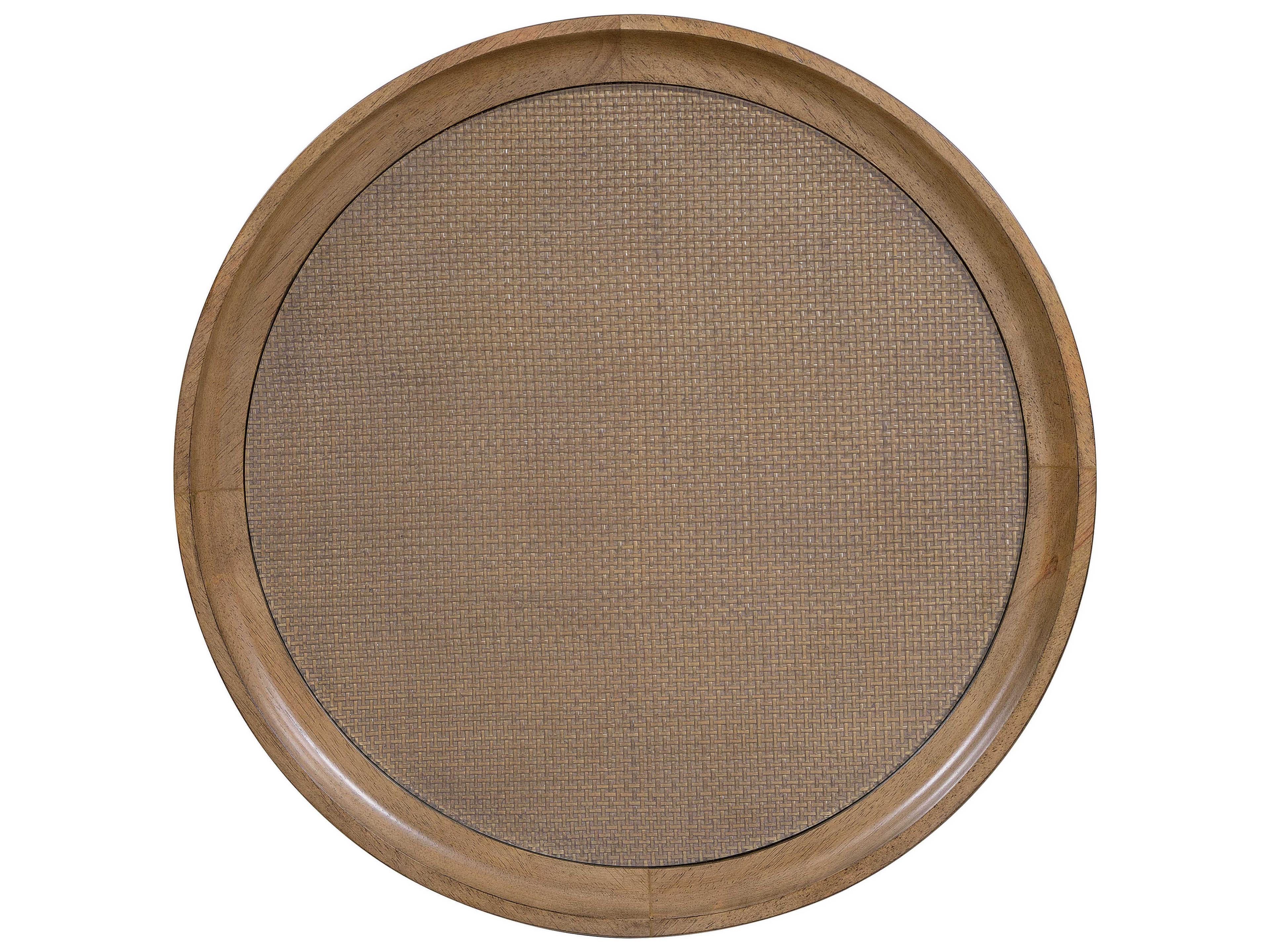 Hooker Furniture Sonnet Round Glass Wood End Table