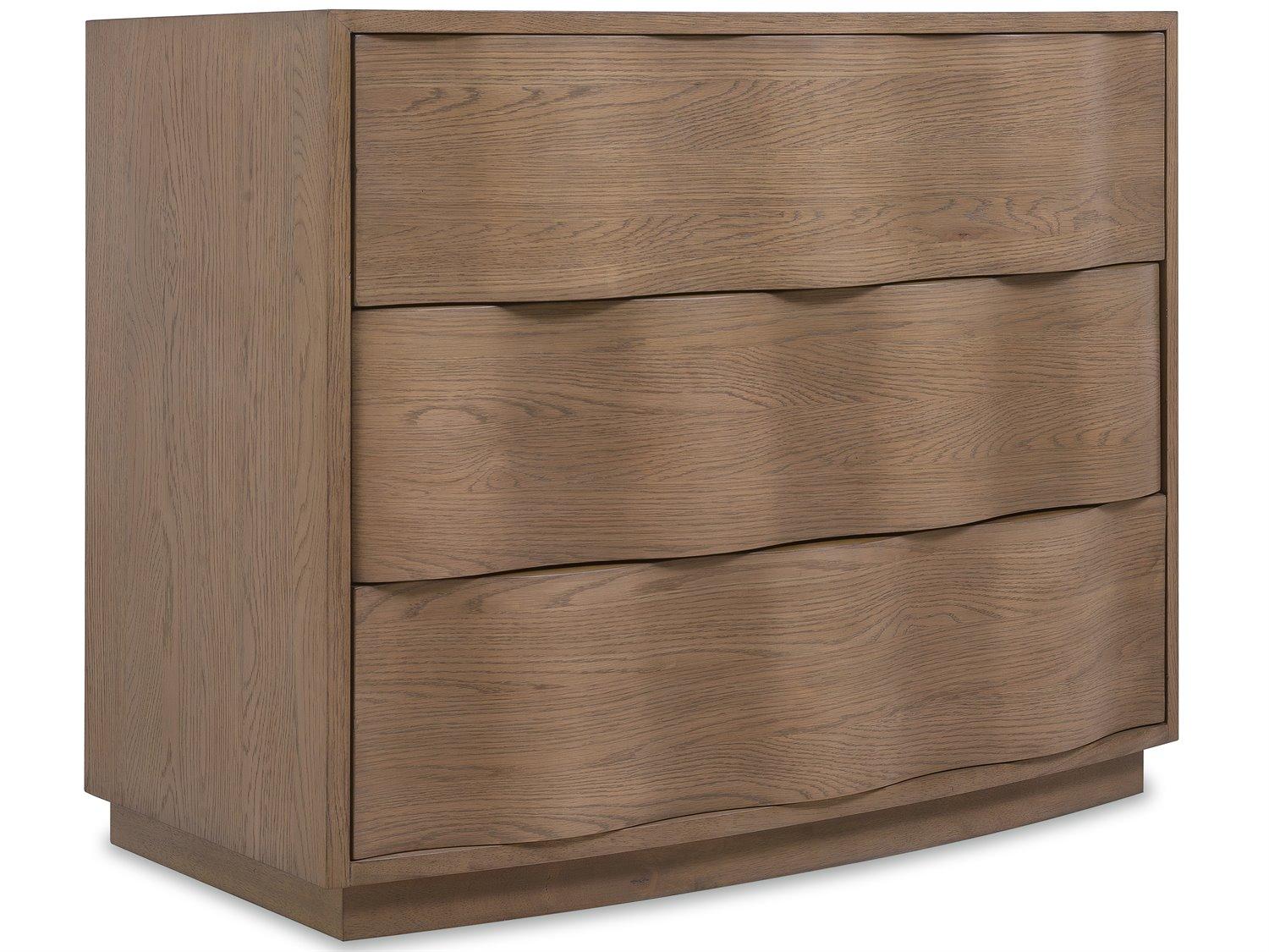 Hooker Furniture Sonnet 3-Drawers Brown Oak Wood Dresser