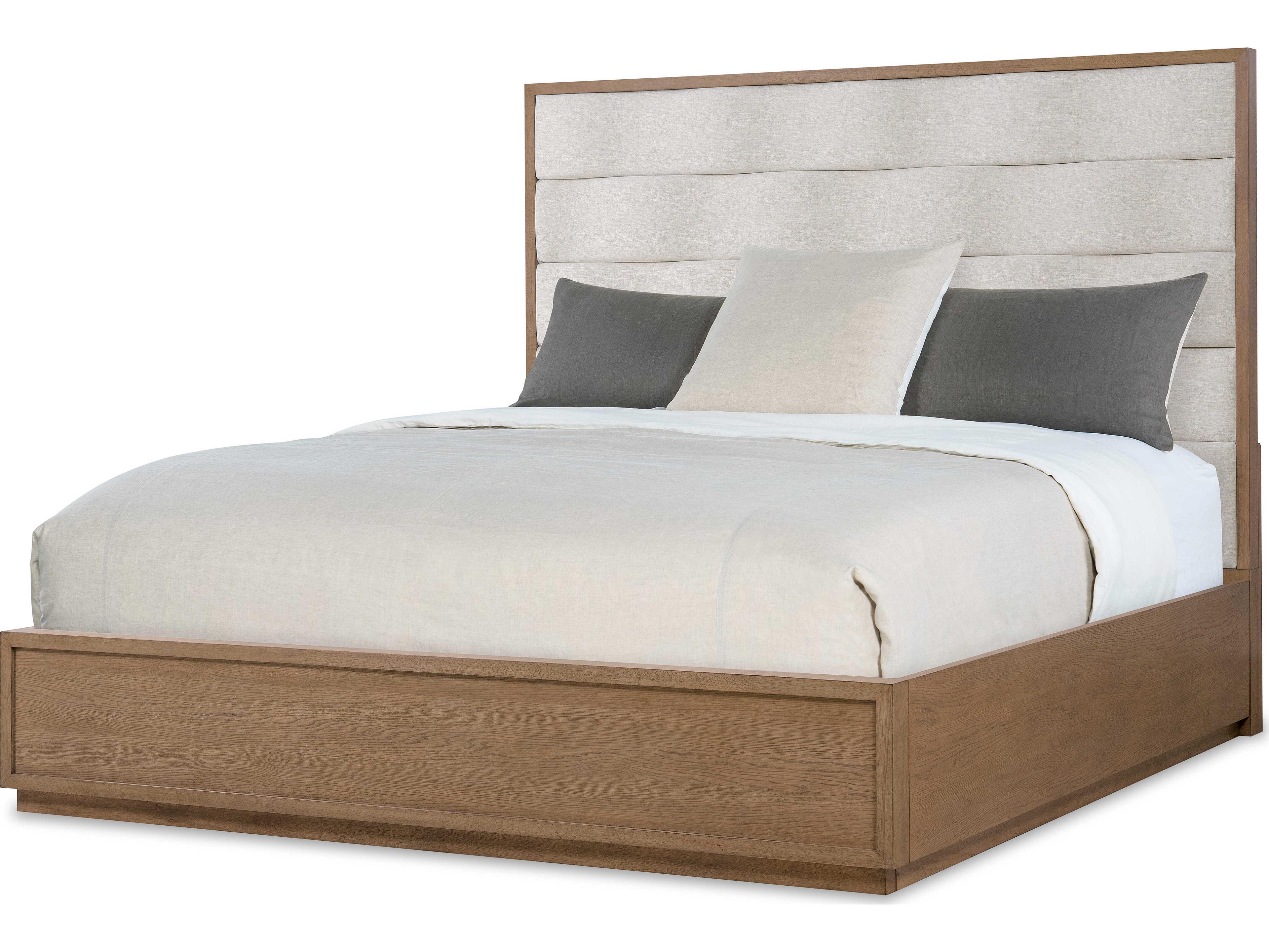 Hooker Furniture Sonnet Beige Oak Wood King Platform Bed