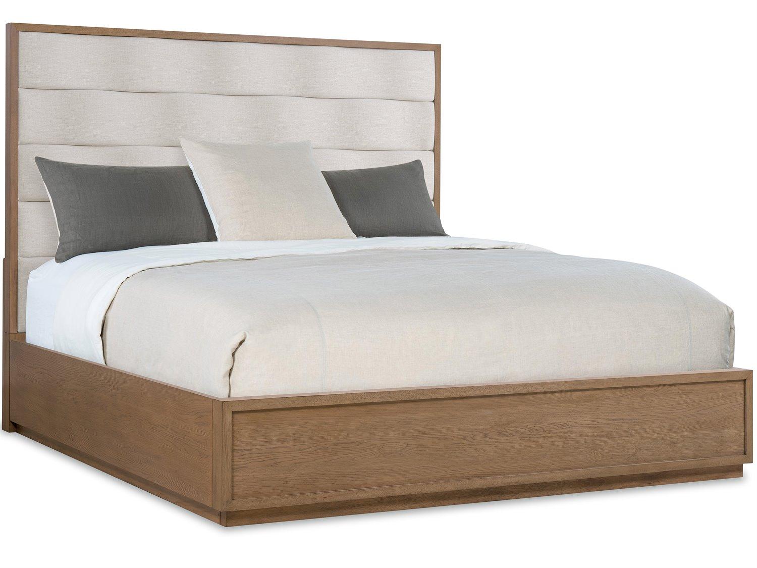 Hooker Furniture Sonnet Beige Oak Wood King Platform Bed