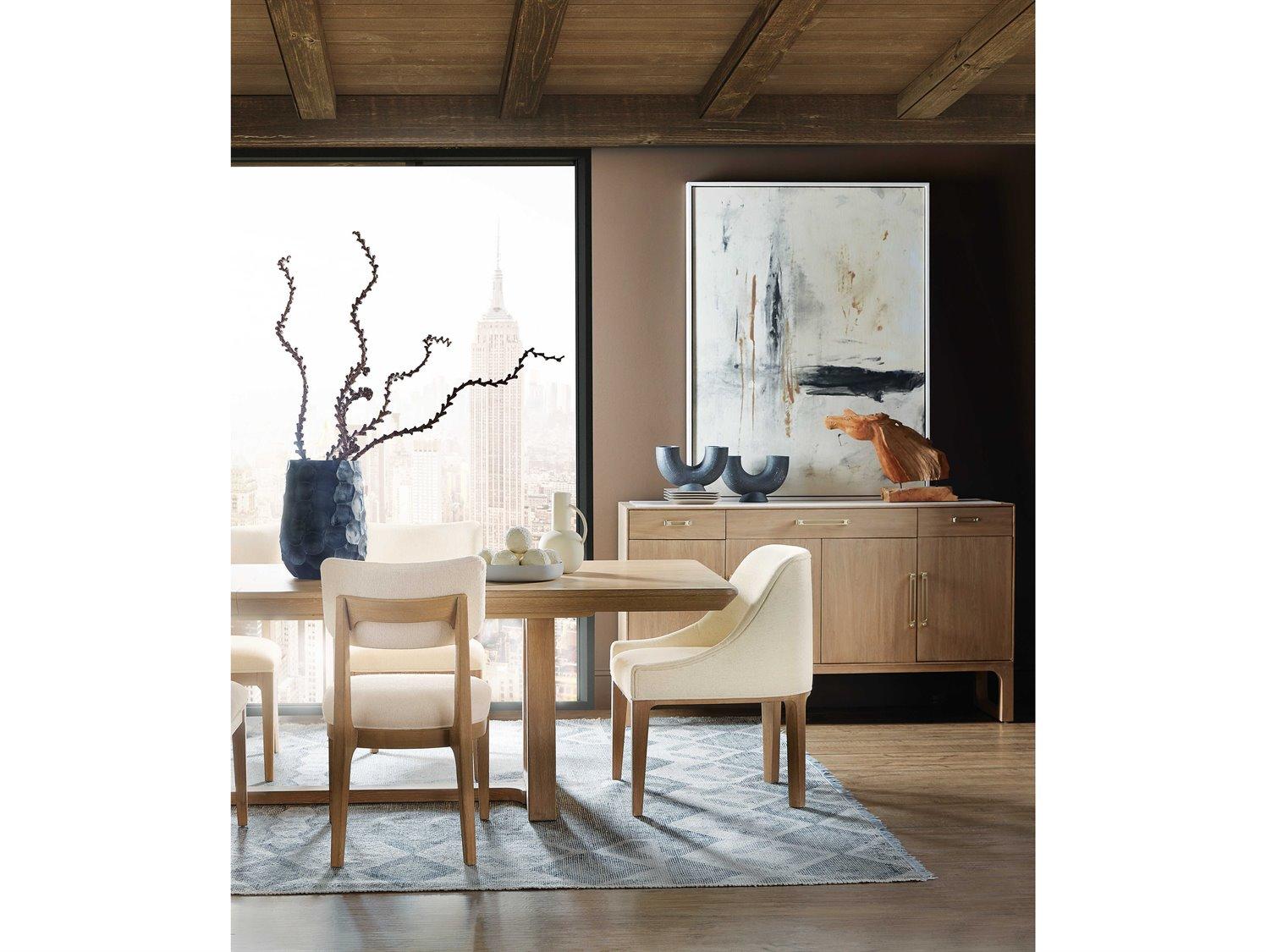 Hooker Furniture Banyon Bay Rectangular Wood Desert Oak Dining Table