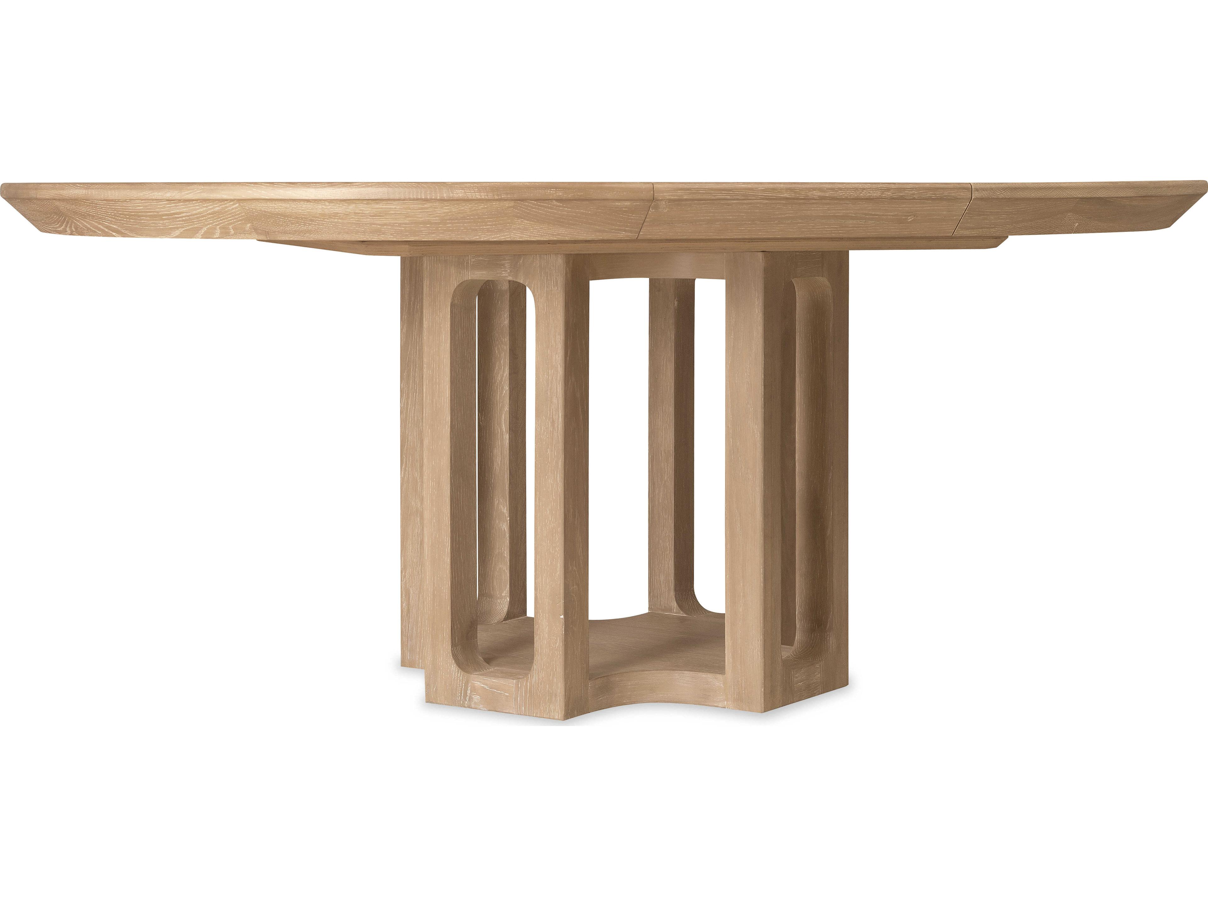 Hooker Furniture Banyon Bay Round Wood Desert Oak Dining Table