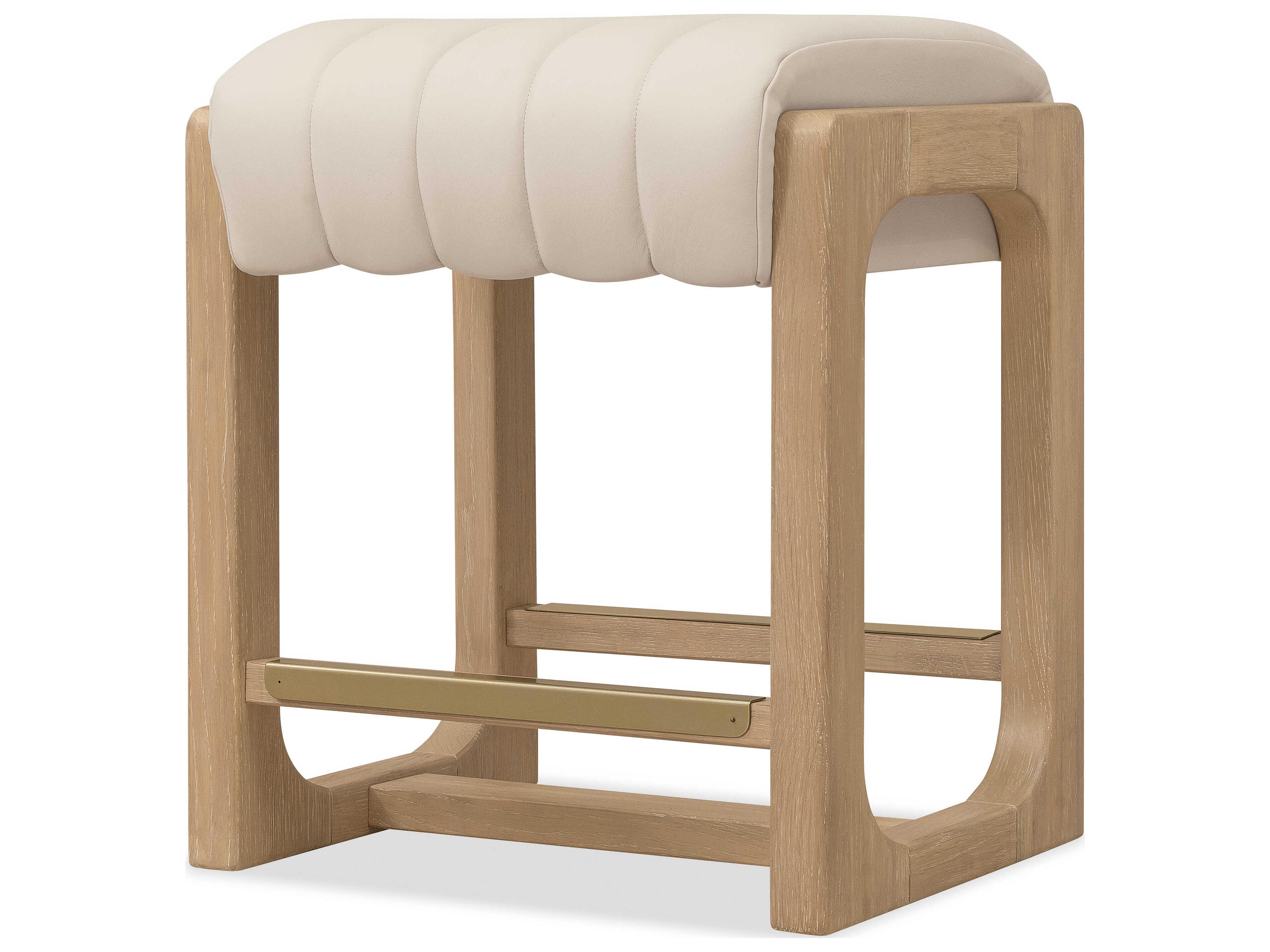 Hooker Furniture Banyon Bay Desert Oak Leather Wood Counter Stool