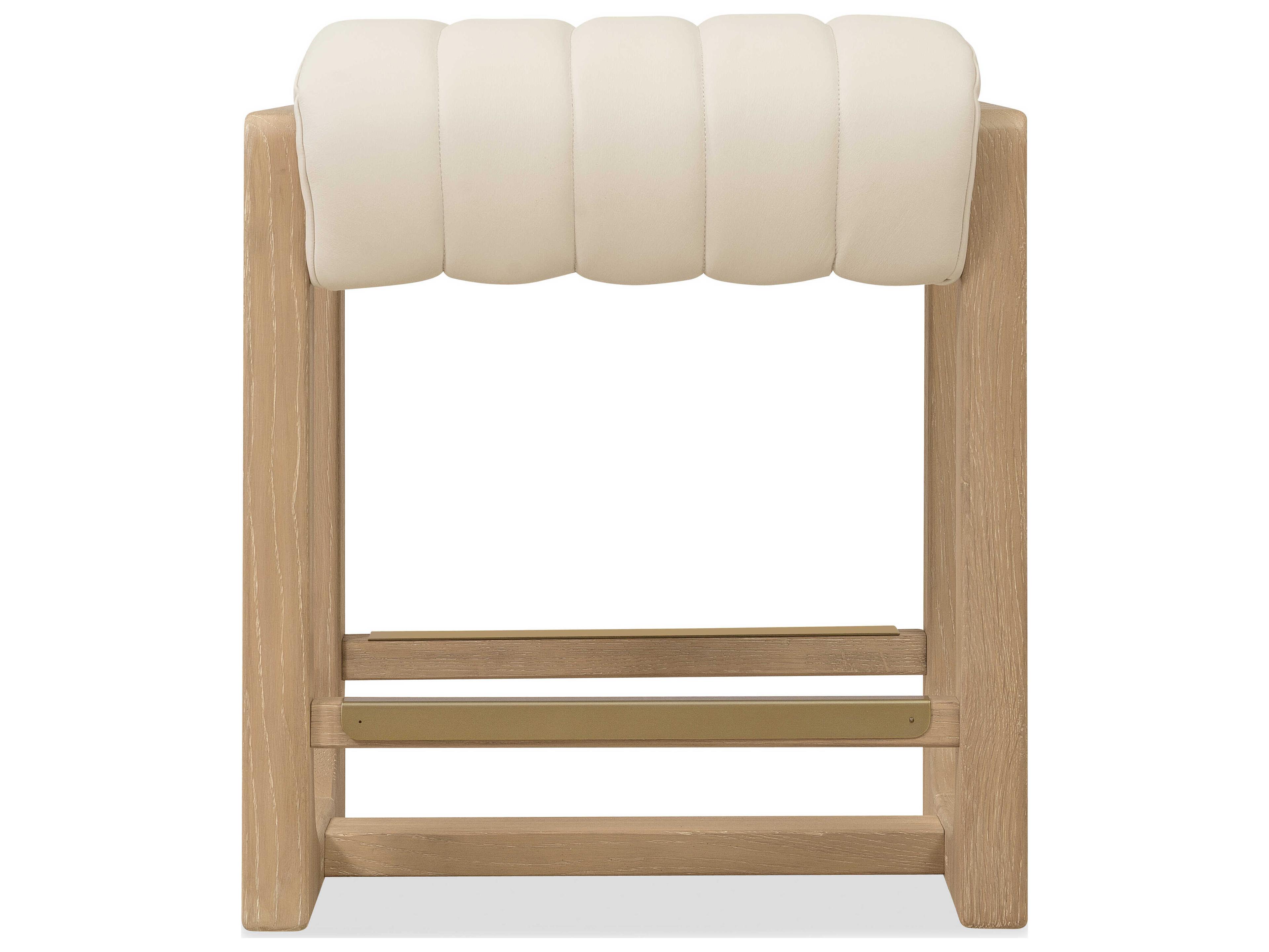 Hooker Furniture Banyon Bay Desert Oak Leather Wood Counter Stool