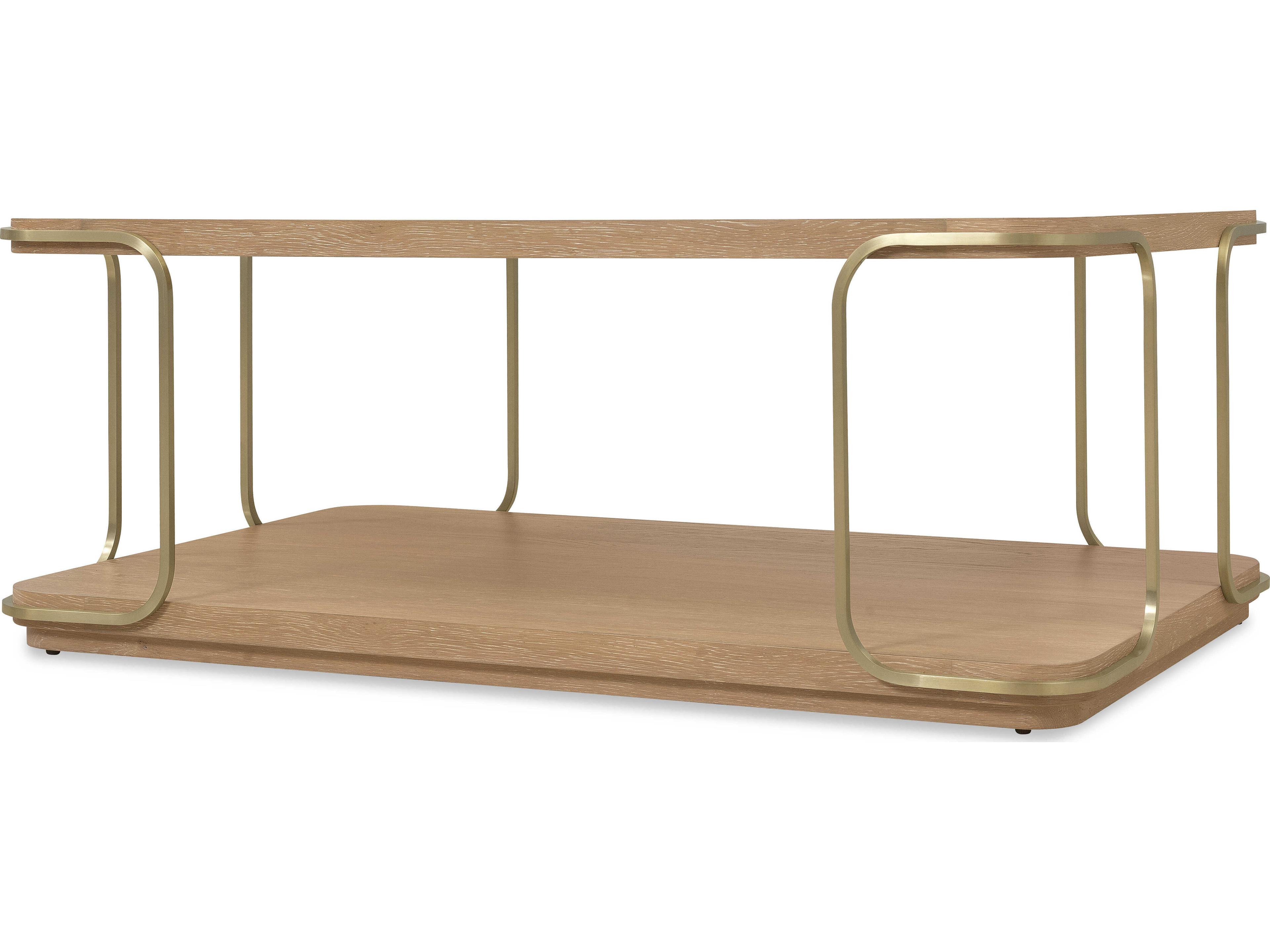 Hooker Furniture Banyon Bay Rectangular Wood Desert Oak Coffee Table