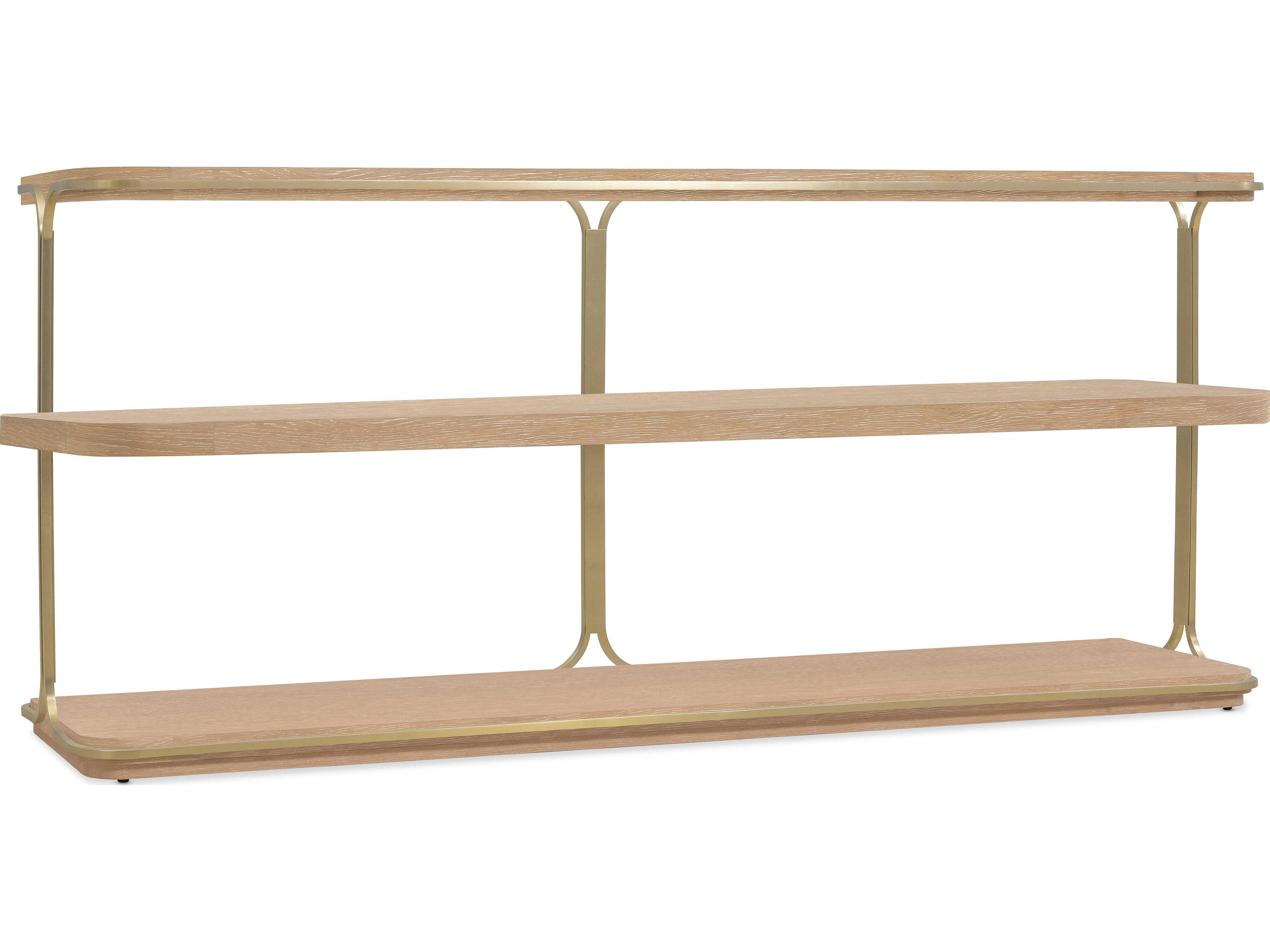 Hooker Furniture Banyon Bay Rectangular Wood Desert Oak Console Table