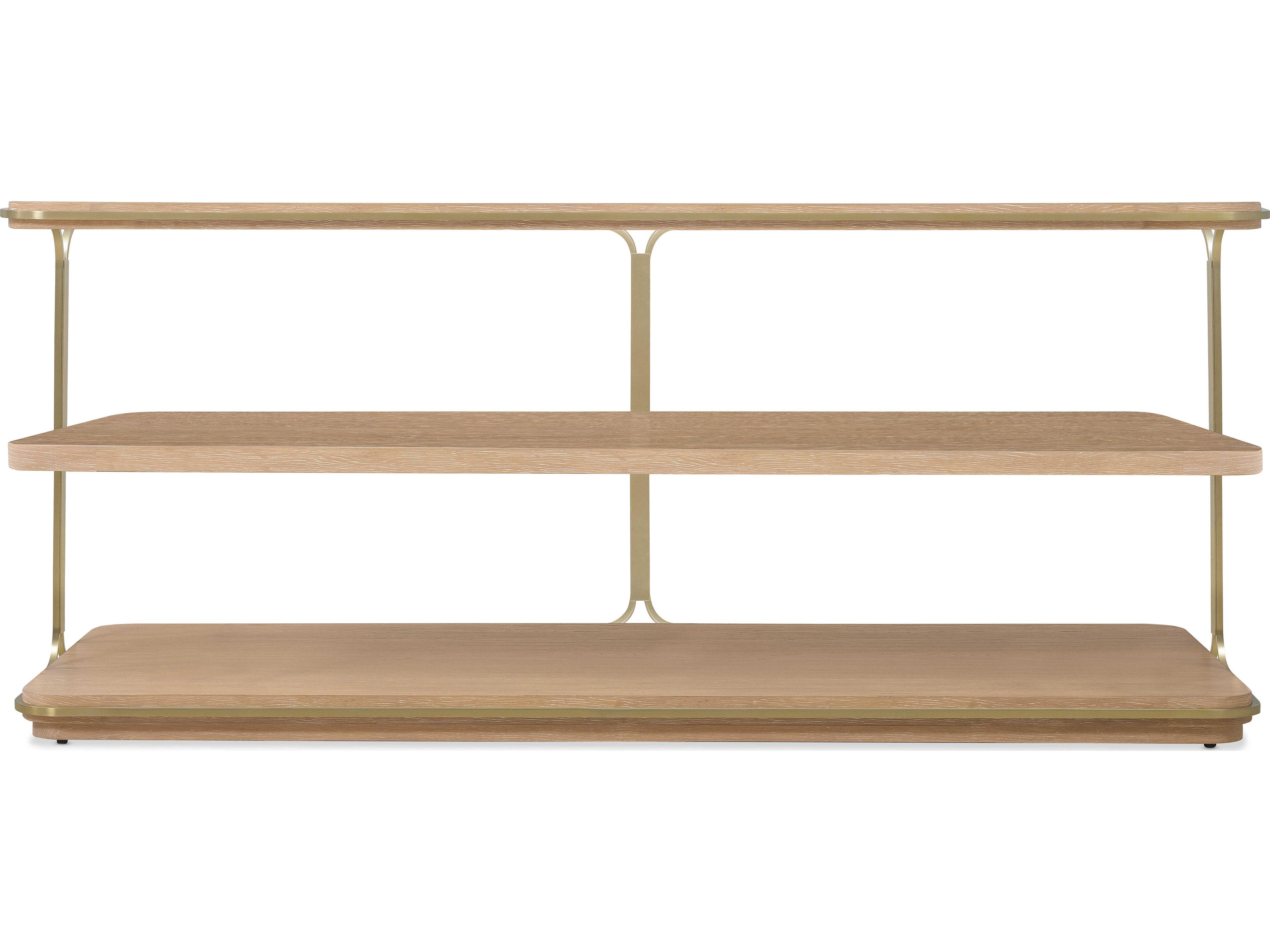 Hooker Furniture Banyon Bay Rectangular Wood Desert Oak Console Table