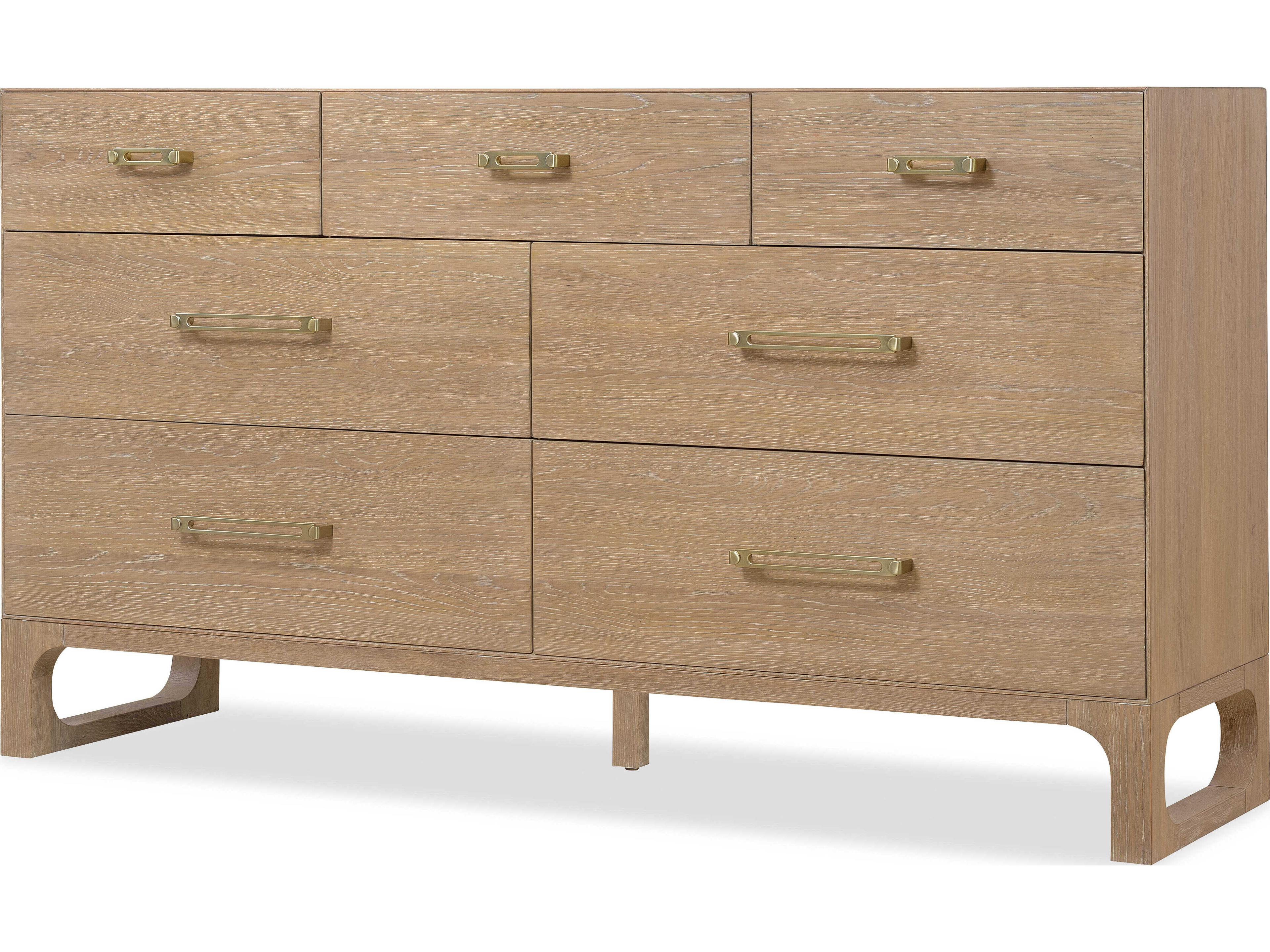 Hooker Furniture Banyon Bay 7-Drawers Oak Wood Double Dresser