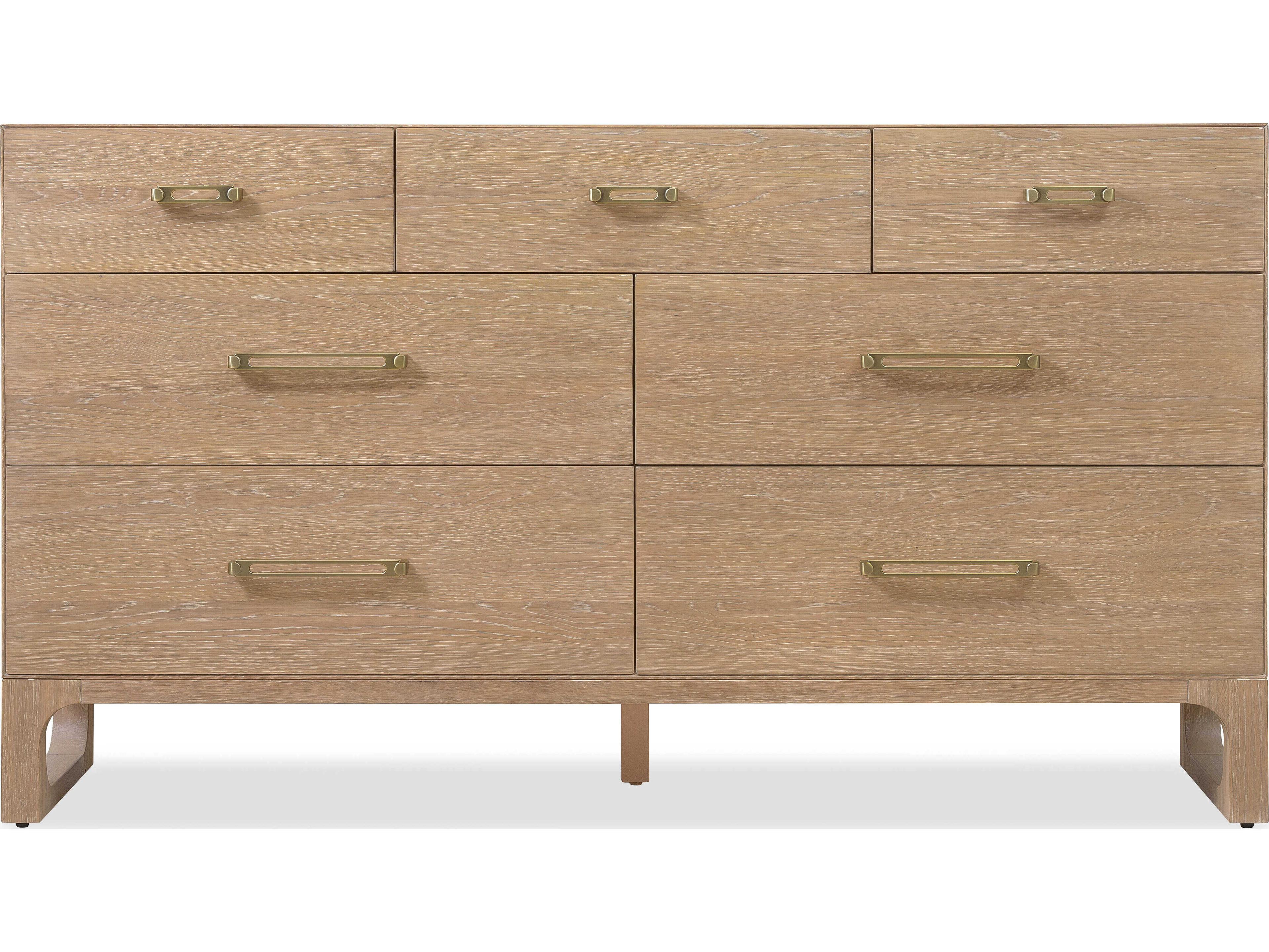 Hooker Furniture Banyon Bay 7-Drawers Oak Wood Double Dresser