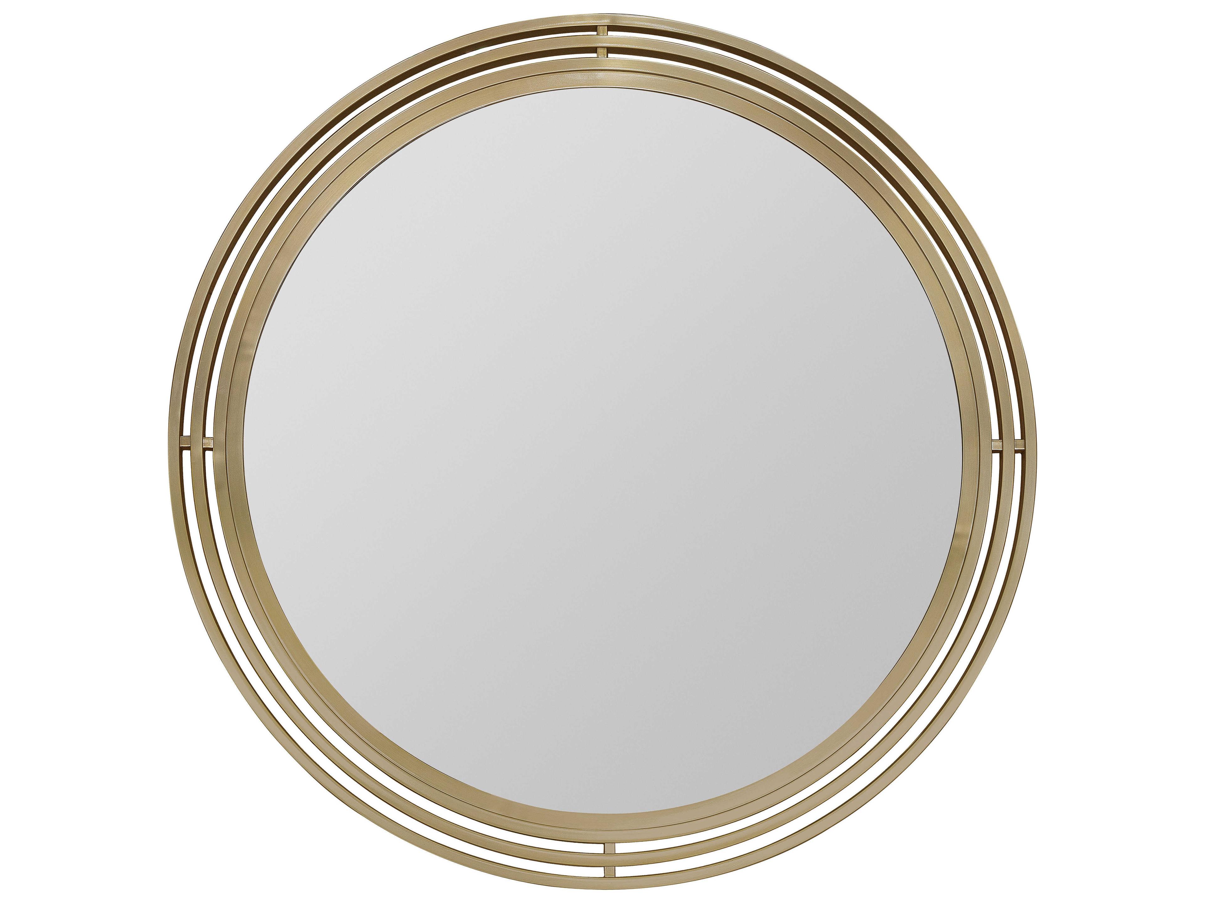 Hooker Furniture Banyon Bay Brushed Brass Wall Mirror Round