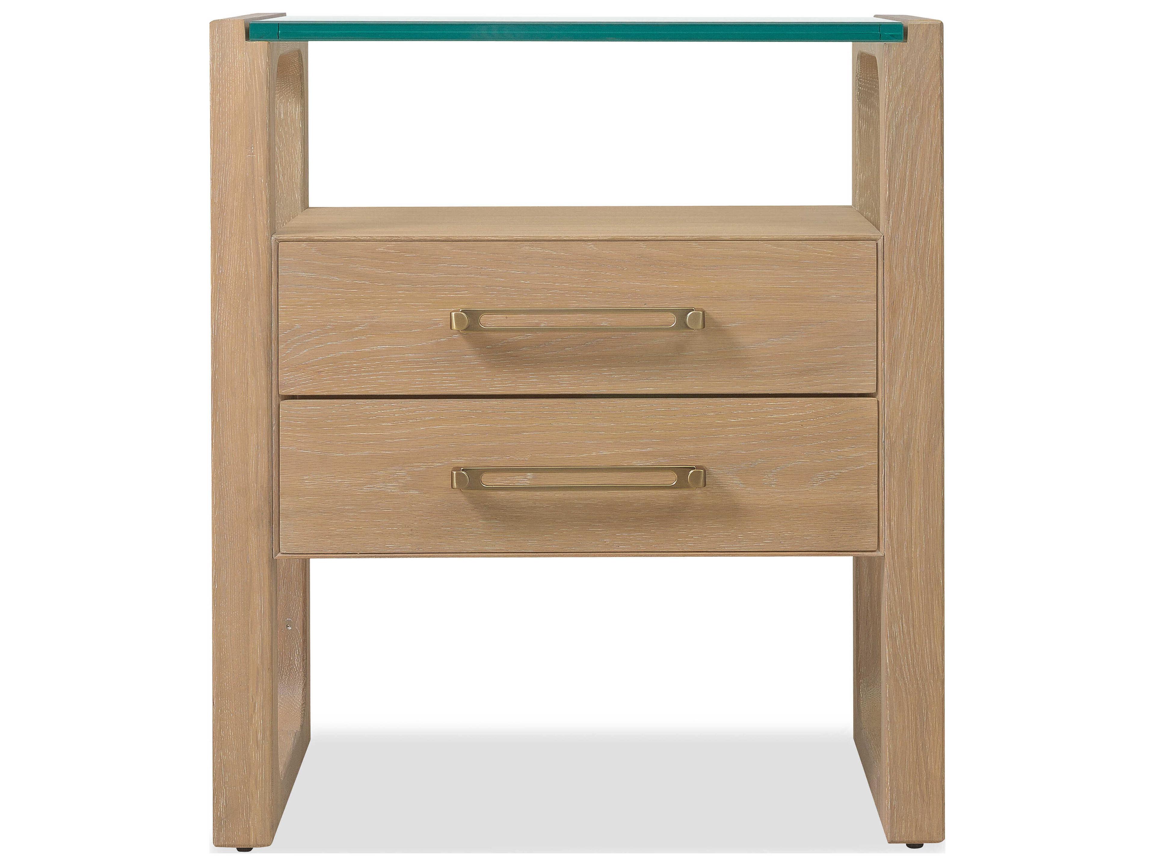 Hooker Furniture Banyon Bay 2-Drawers Oak Wood Nightstand