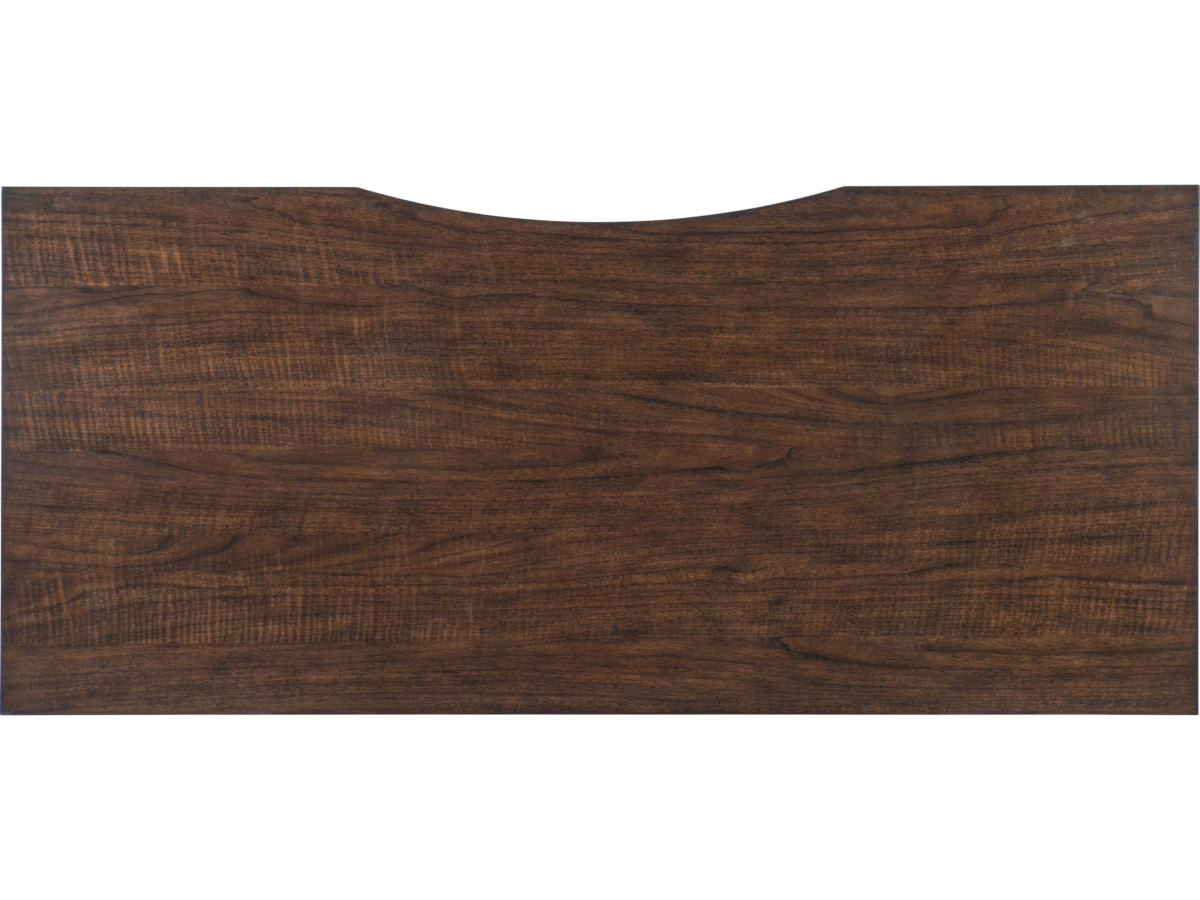 Hooker Furniture Diplomat Rich Brown Walnut Wood Writing Desk