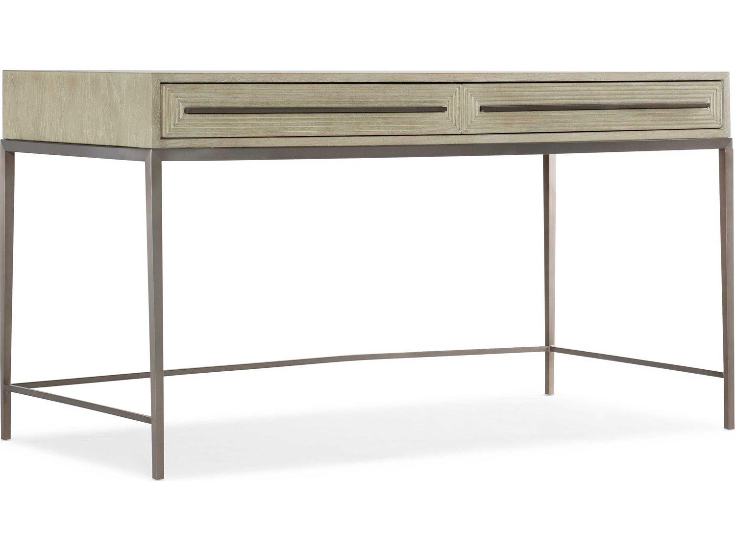 Luxecor Heritage Terrain Champagne Beige Oak Wood Writing Desk